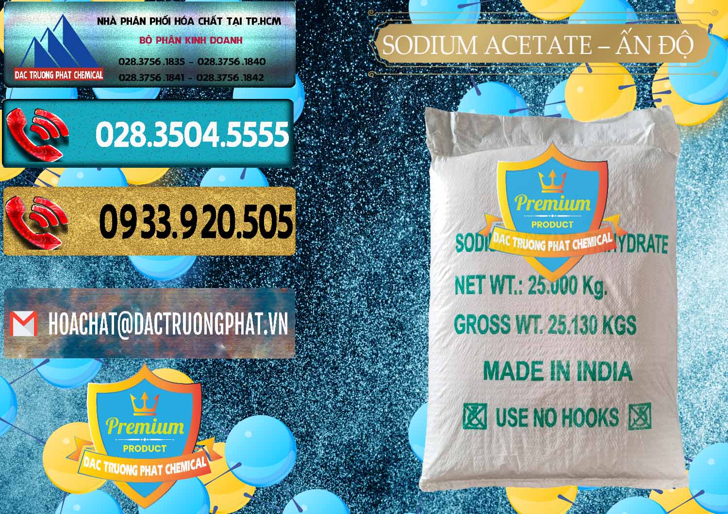 Nhà phân phối _ bán Sodium Acetate - Natri Acetate Ấn Độ India - 0133 - Bán ( phân phối ) hóa chất tại TP.HCM - hoachatdetnhuom.com