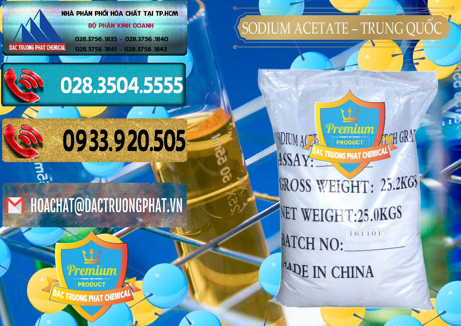 Công ty cung ứng & bán Sodium Acetate - Natri Acetate Trung Quốc China - 0134 - Đơn vị chuyên cung cấp ( nhập khẩu ) hóa chất tại TP.HCM - hoachatdetnhuom.com