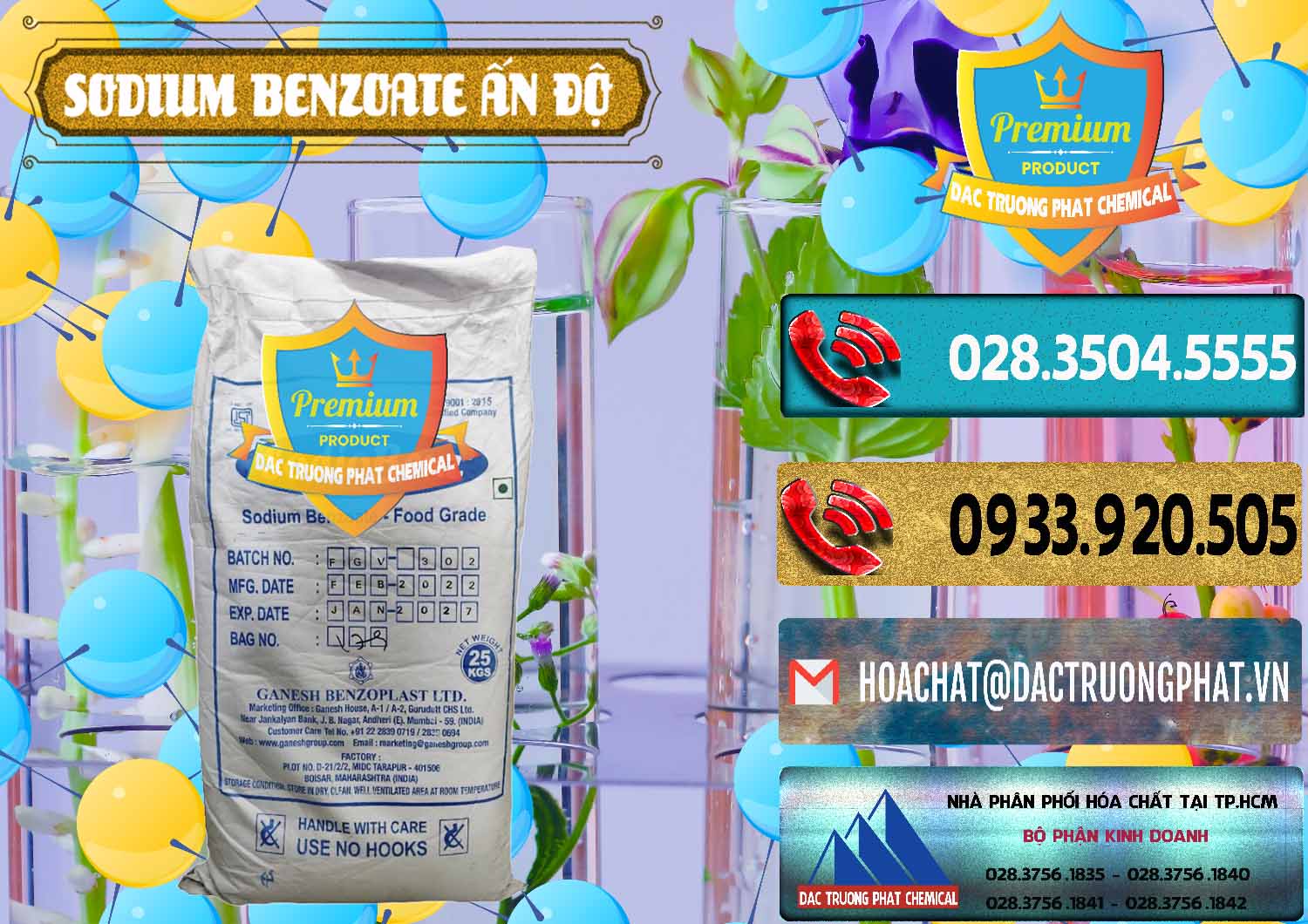 Bán & cung cấp Sodium Benzoate - Mốc Bột Ấn Độ India - 0361 - Chuyên nhập khẩu _ phân phối hóa chất tại TP.HCM - hoachatdetnhuom.com