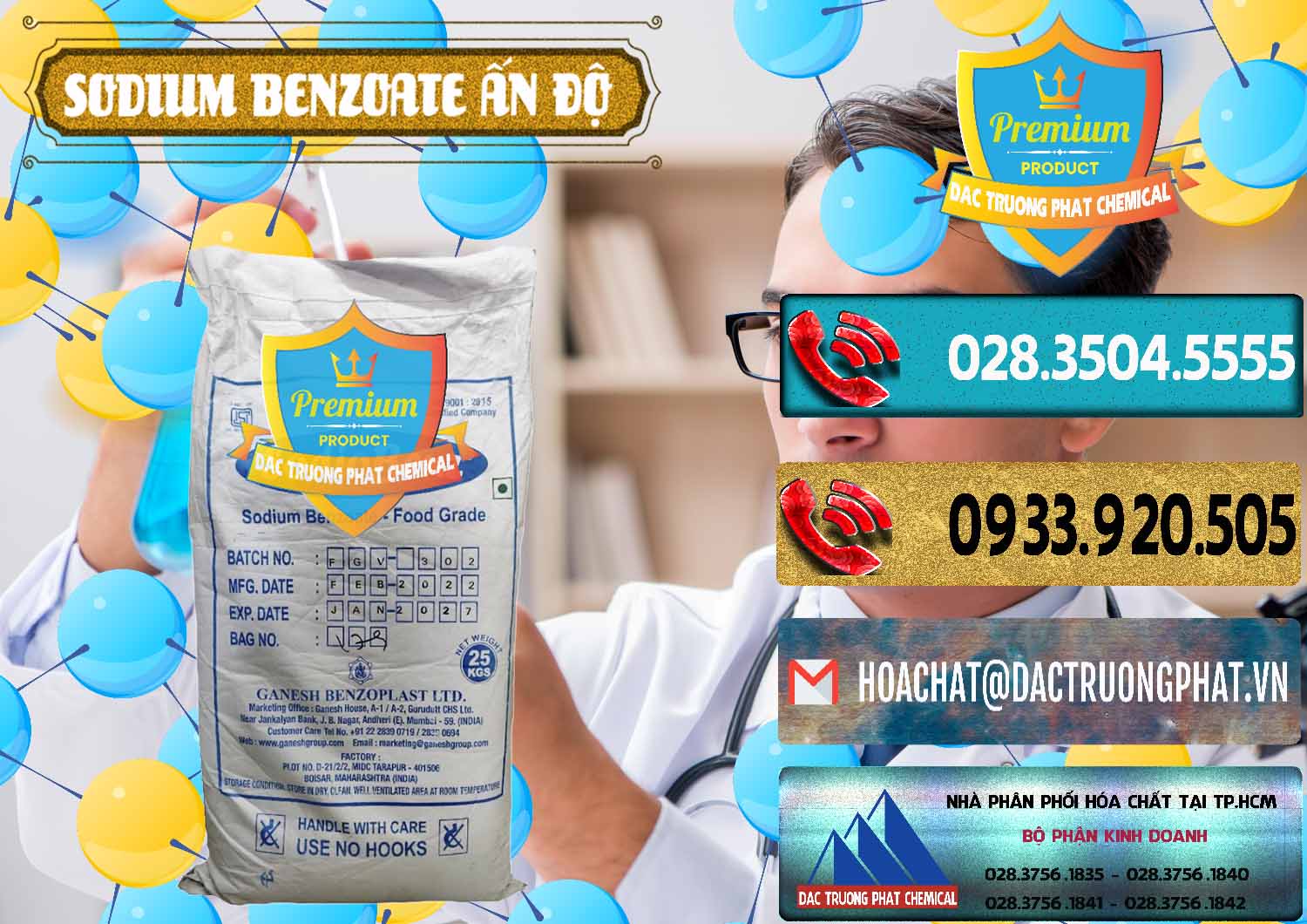 Cty kinh doanh - bán Sodium Benzoate - Mốc Bột Ấn Độ India - 0361 - Cung cấp và nhập khẩu hóa chất tại TP.HCM - hoachatdetnhuom.com