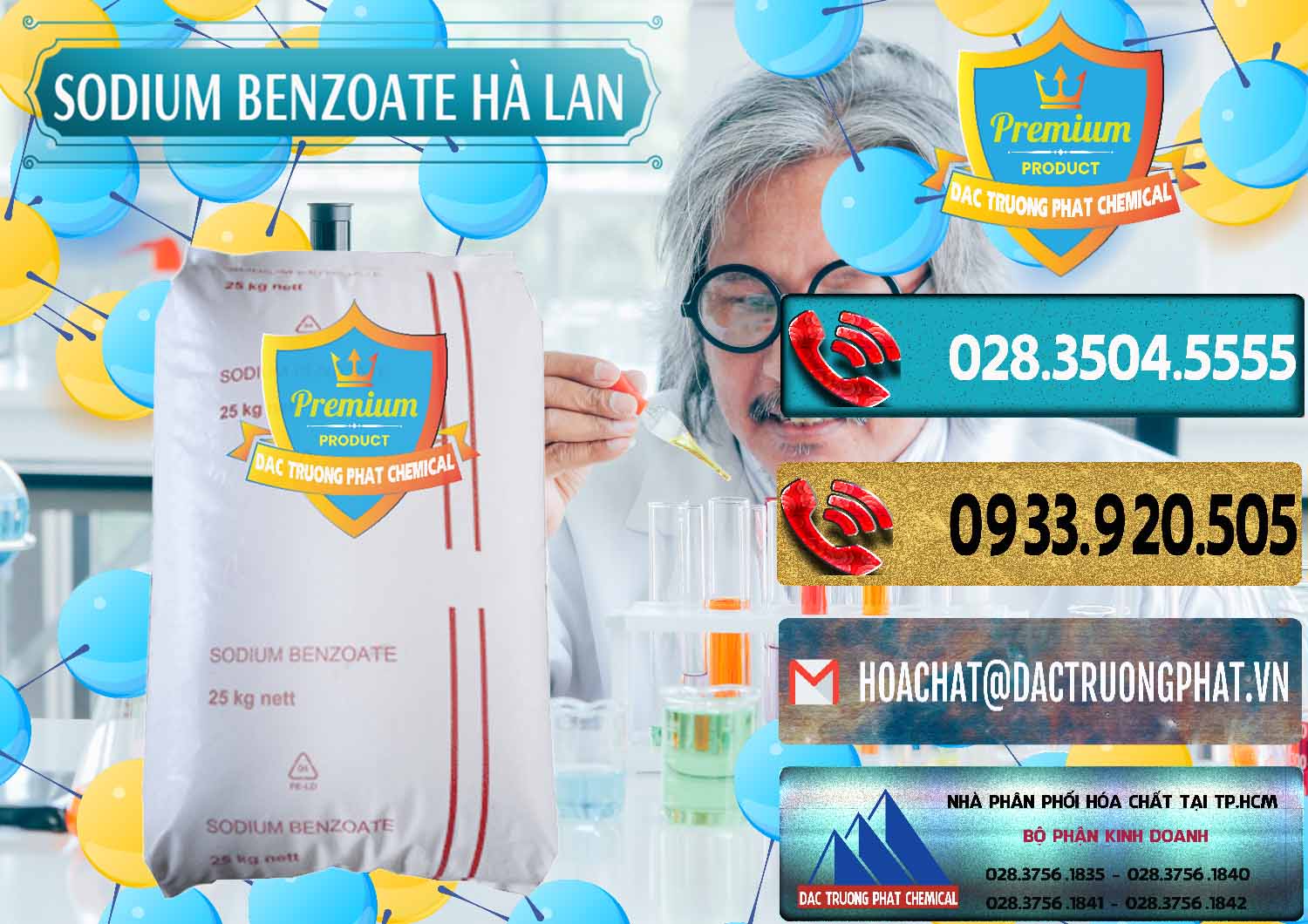 Công ty phân phối ( bán ) Sodium Benzoate - Mốc Bột Chữ Cam Hà Lan Netherlands - 0360 - Nơi chuyên cung cấp _ nhập khẩu hóa chất tại TP.HCM - hoachatdetnhuom.com