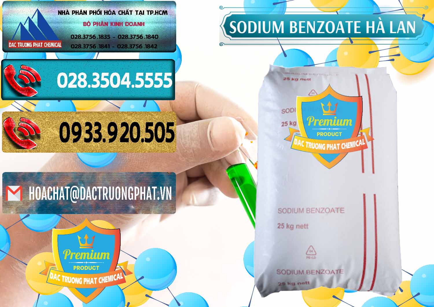 Nhà cung cấp - bán Sodium Benzoate - Mốc Bột Chữ Cam Hà Lan Netherlands - 0360 - Cty kinh doanh - phân phối hóa chất tại TP.HCM - hoachatdetnhuom.com