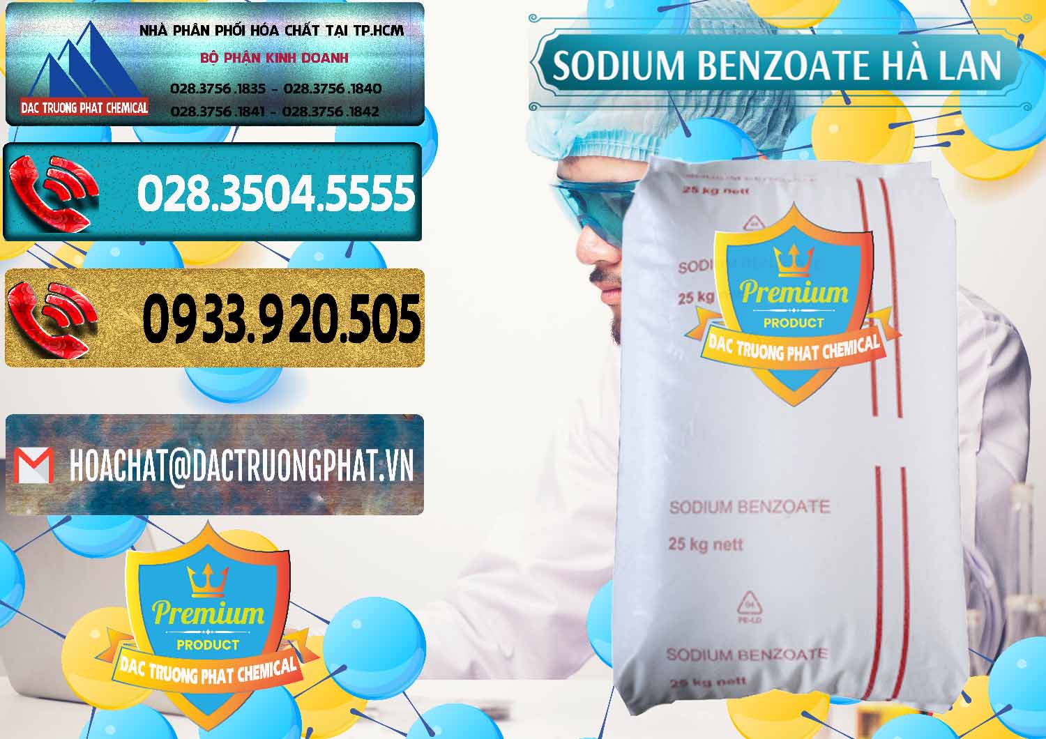 Đơn vị bán và phân phối Sodium Benzoate - Mốc Bột Chữ Cam Hà Lan Netherlands - 0360 - Công ty chuyên nhập khẩu - phân phối hóa chất tại TP.HCM - hoachatdetnhuom.com
