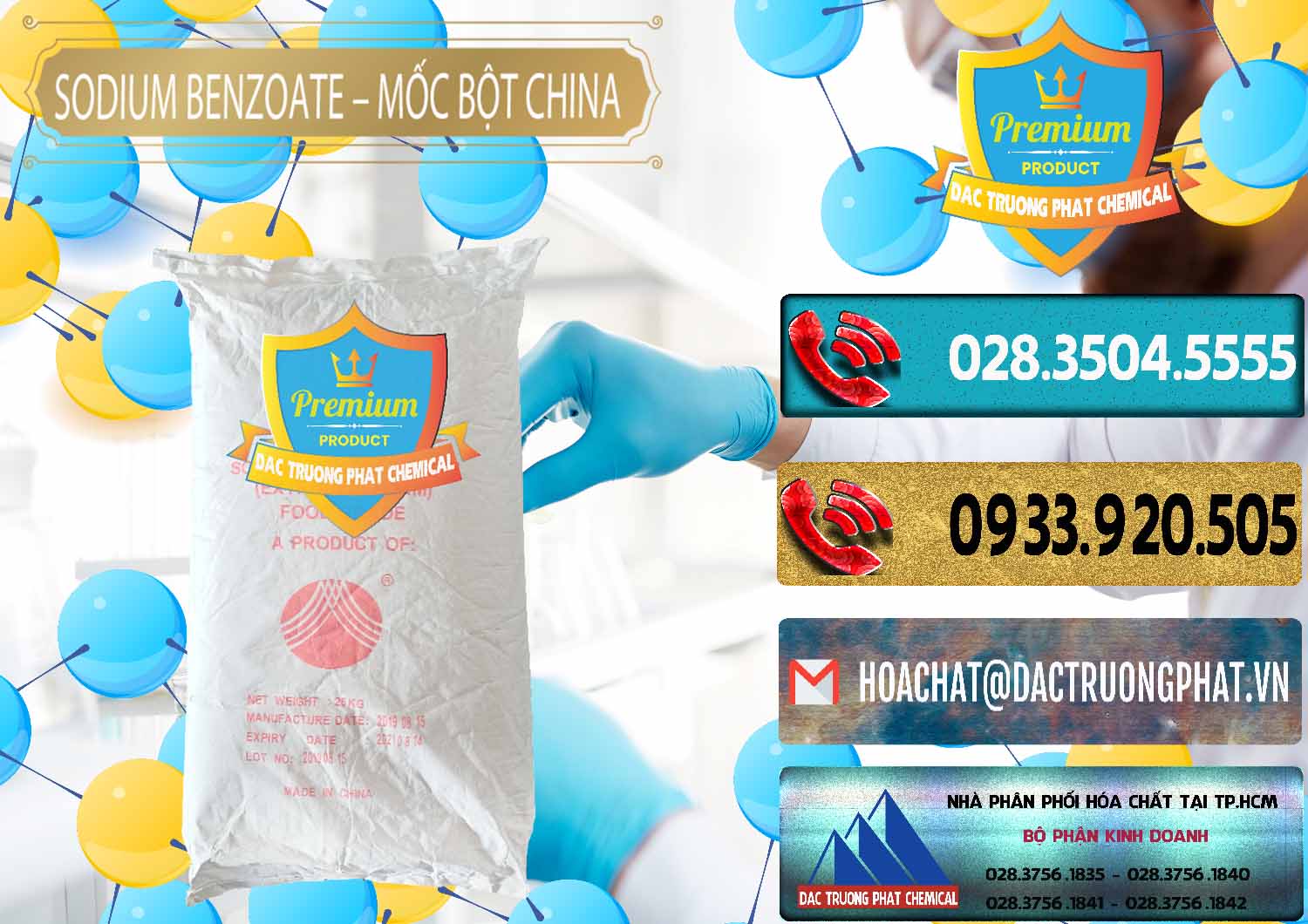 Công ty chuyên cung cấp & bán Sodium Benzoate - Mốc Bột Chữ Cam Food Grade Trung Quốc China - 0135 - Cung cấp và bán hóa chất tại TP.HCM - hoachatdetnhuom.com