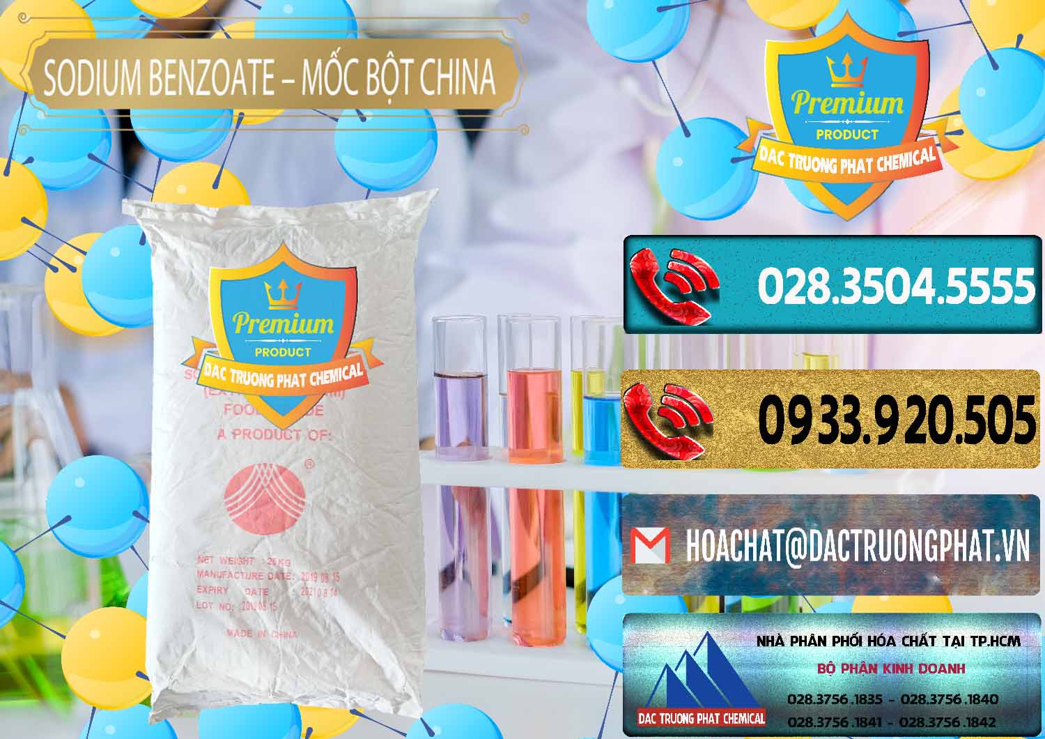 Nơi cung ứng và bán Sodium Benzoate - Mốc Bột Chữ Cam Food Grade Trung Quốc China - 0135 - Nơi nhập khẩu _ phân phối hóa chất tại TP.HCM - hoachatdetnhuom.com