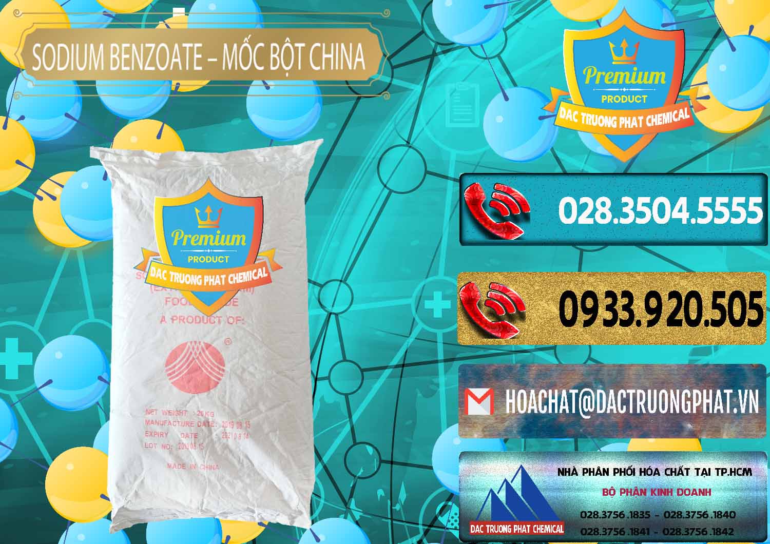 Cty chuyên kinh doanh _ bán Sodium Benzoate - Mốc Bột Chữ Cam Food Grade Trung Quốc China - 0135 - Cty chuyên bán - phân phối hóa chất tại TP.HCM - hoachatdetnhuom.com