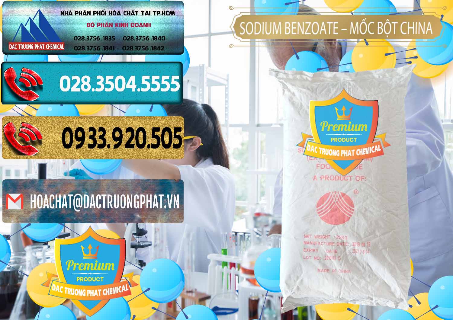 Chuyên cung cấp ( bán ) Sodium Benzoate - Mốc Bột Chữ Cam Food Grade Trung Quốc China - 0135 - Chuyên phân phối & cung cấp hóa chất tại TP.HCM - hoachatdetnhuom.com