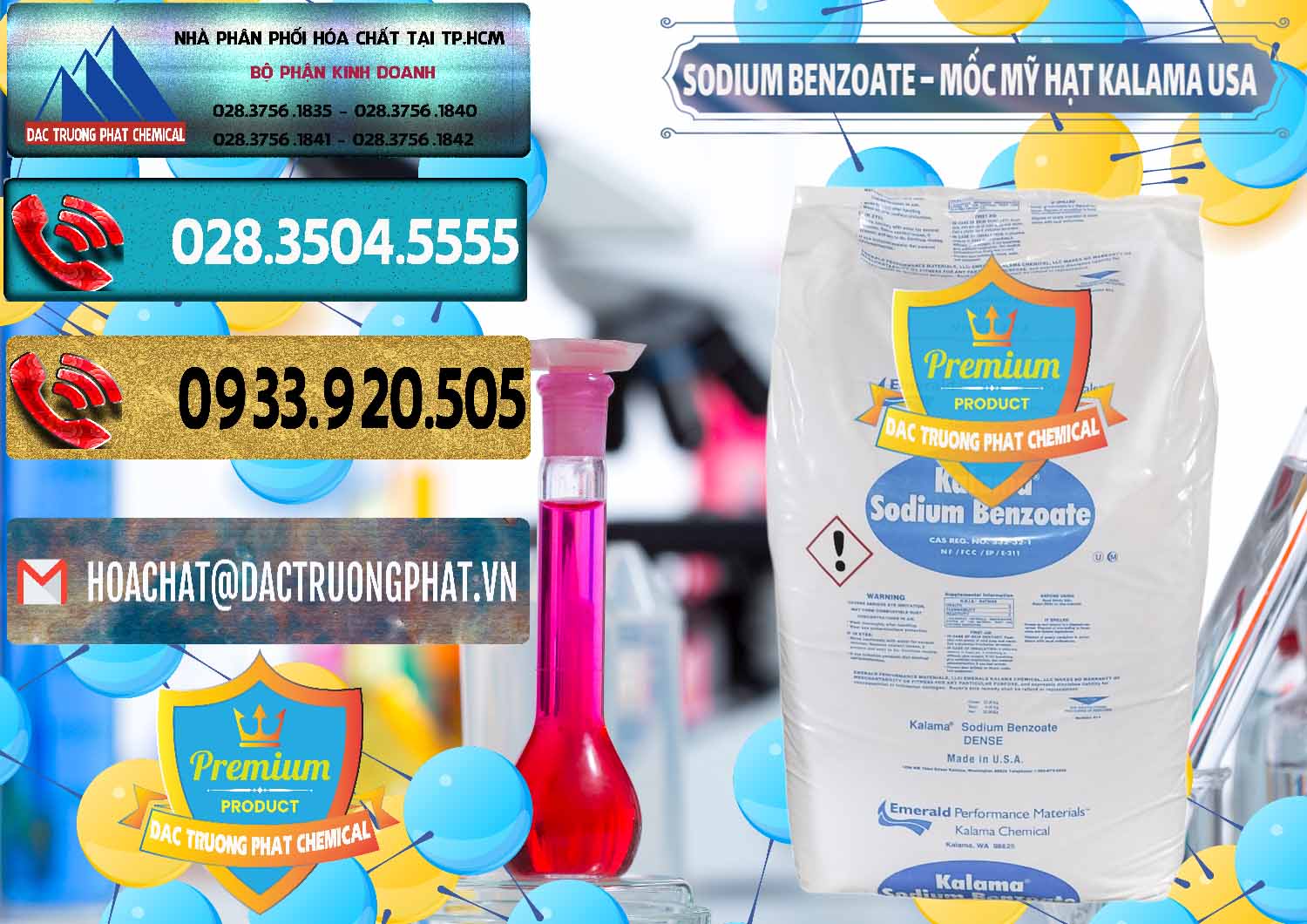 Bán ( phân phối ) Chất chống mốc Benzoate × Benzoate Dạng Hạt Kalama Food Mỹ Nhập khẩu ( bán ) Sodium Benzoate - Mốc Hạt Kalama Food Grade Mỹ Usa - 0137 - Nơi cung cấp & bán hóa chất tại TP.HCM - hoachatdetnhuom.com