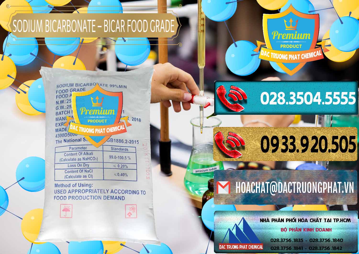 Nơi nhập khẩu & bán Sodium Bicarbonate – Bicar NaHCO3 Food Grade Trung Quốc China - 0138 - Cty cung cấp ( phân phối ) hóa chất tại TP.HCM - hoachatdetnhuom.com