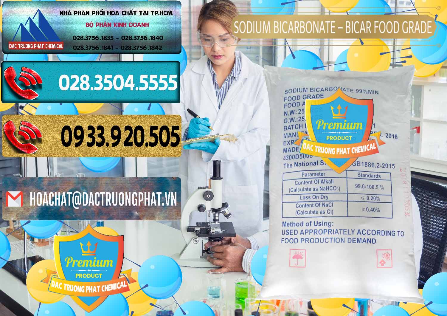 Đơn vị chuyên bán ( cung ứng ) Sodium Bicarbonate – Bicar NaHCO3 Food Grade Trung Quốc China - 0138 - Nơi chuyên phân phối ( nhập khẩu ) hóa chất tại TP.HCM - hoachatdetnhuom.com