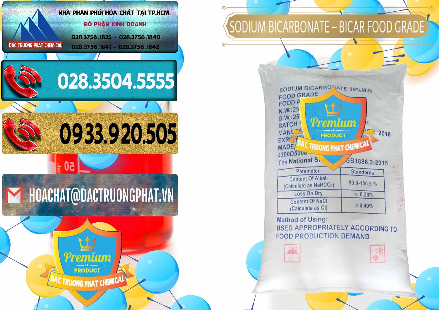 Nơi bán và cung cấp Sodium Bicarbonate – Bicar NaHCO3 Food Grade Trung Quốc China - 0138 - Cty cung cấp & phân phối hóa chất tại TP.HCM - hoachatdetnhuom.com