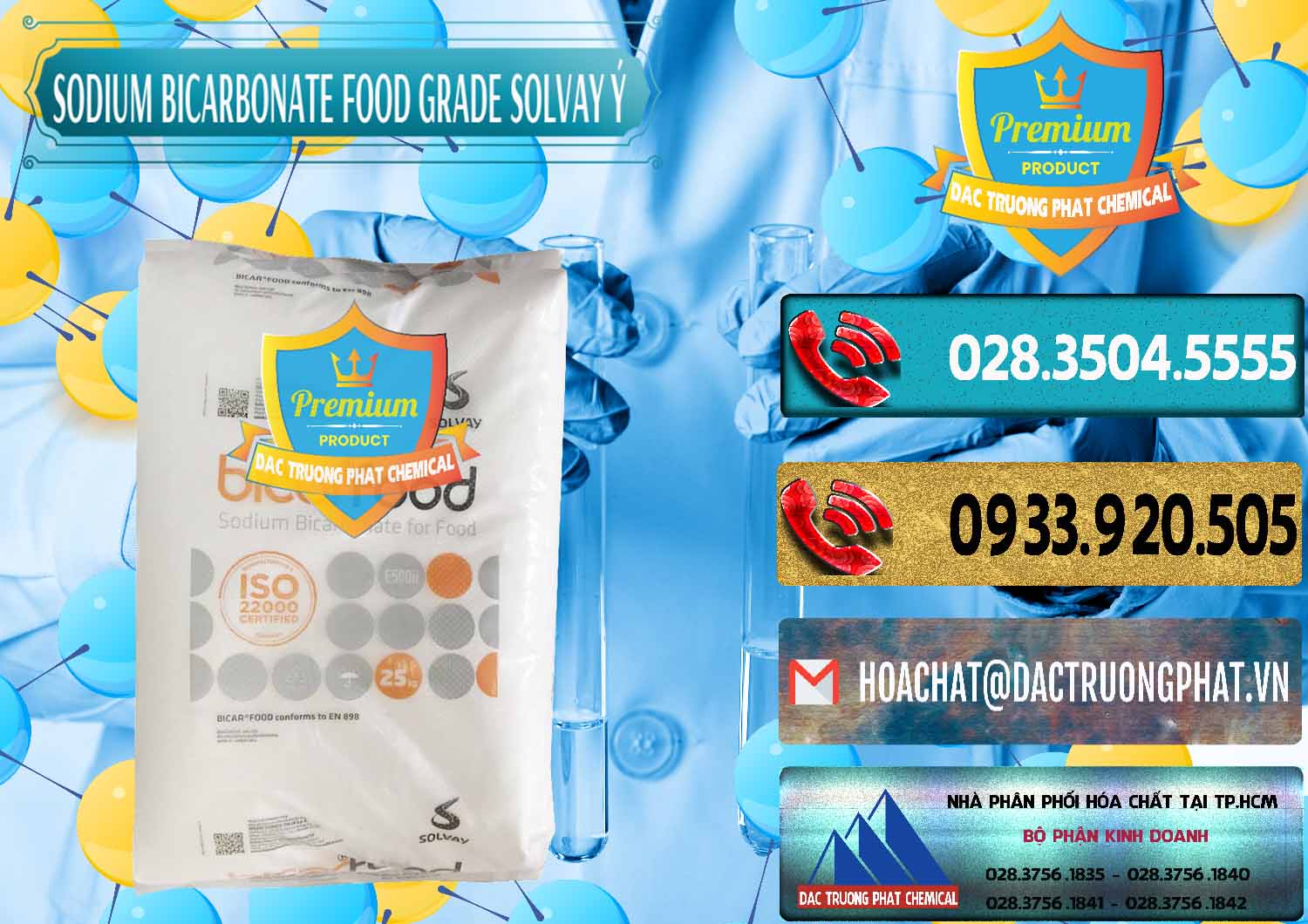 Đơn vị bán và phân phối Sodium Bicarbonate – Bicar NaHCO3 Food Grade Solvay Ý Italy - 0220 - Nơi chuyên nhập khẩu và cung cấp hóa chất tại TP.HCM - hoachatdetnhuom.com