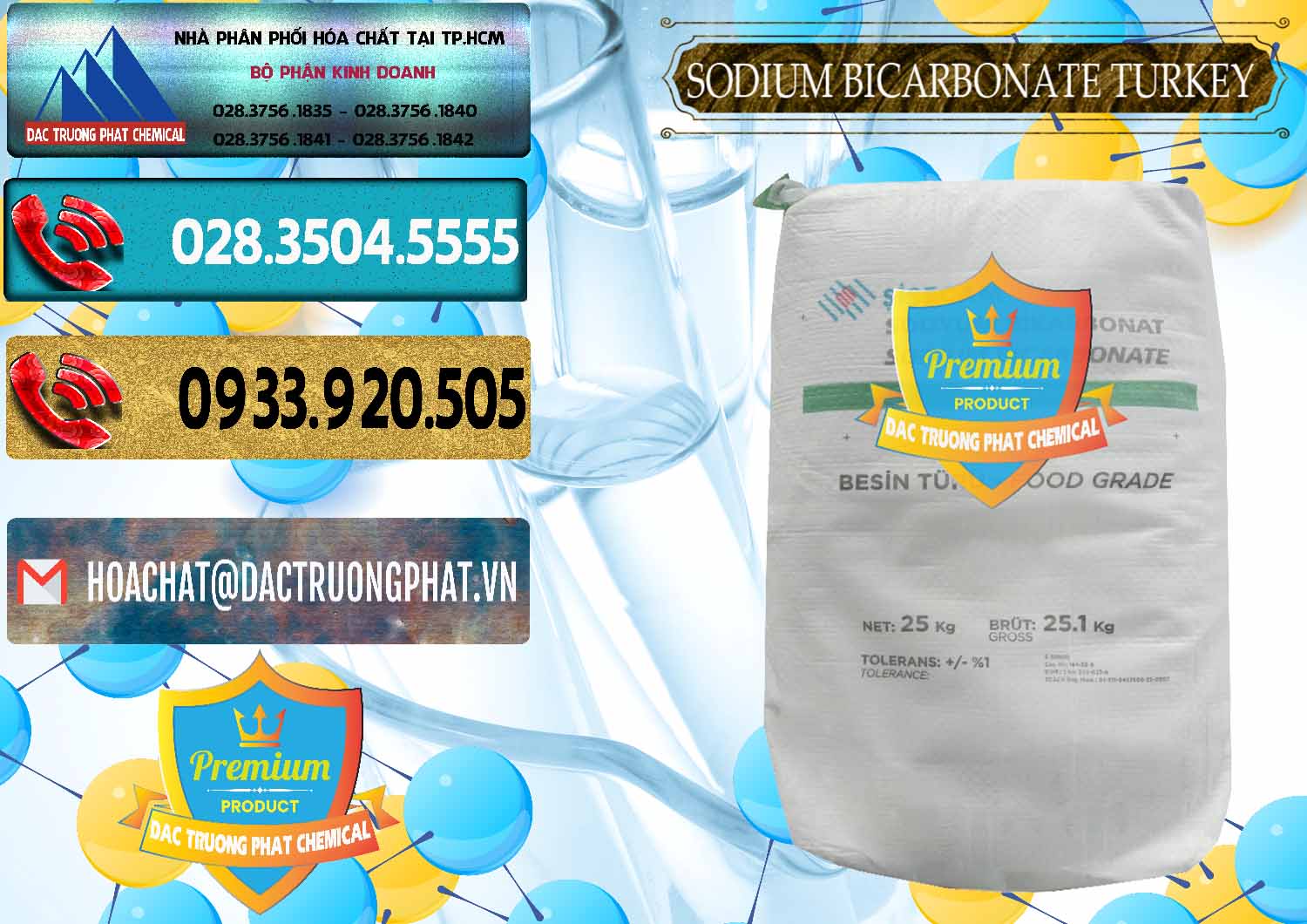 Nhà phân phối ( bán ) Sodium Bicarbonate – Bicar NaHCO3 Food Grade Thổ Nhĩ Kỳ Turkey - 0219 - Cty chuyên bán và phân phối hóa chất tại TP.HCM - hoachatdetnhuom.com