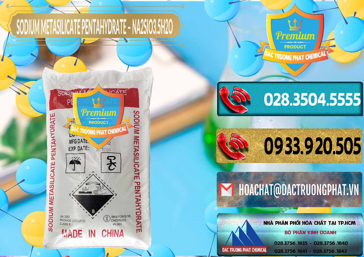 Công ty chuyên bán - cung ứng Sodium Metasilicate Pentahydrate – Silicate Bột Trung Quốc China - 0147 - Nhà cung cấp & nhập khẩu hóa chất tại TP.HCM - hoachatdetnhuom.com