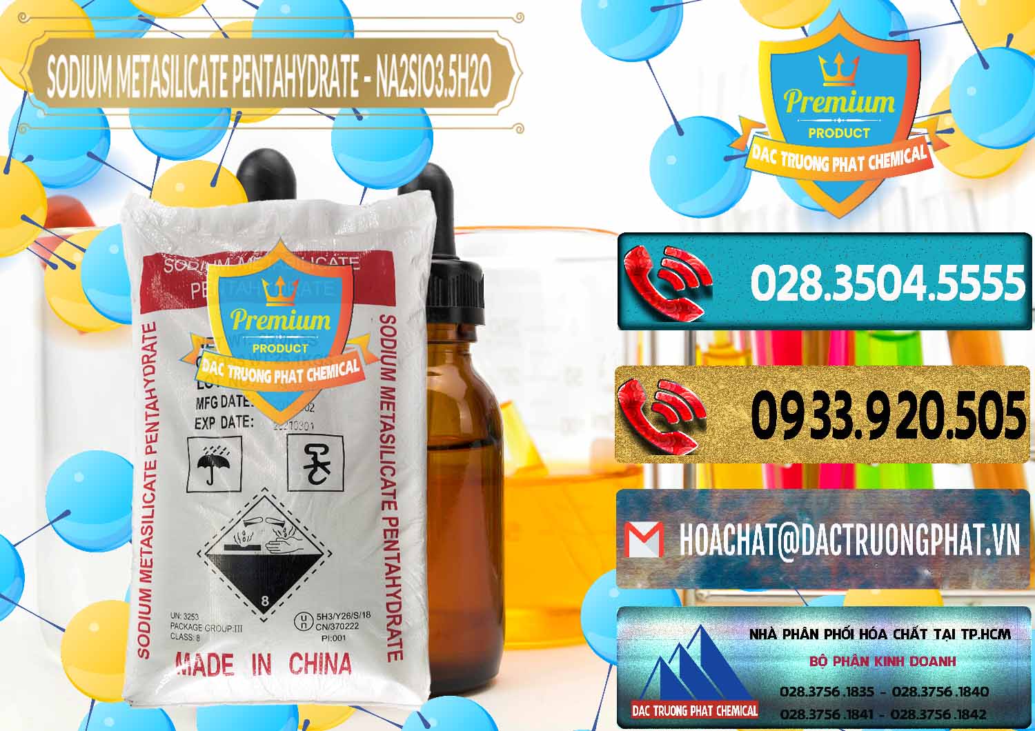 Cty nhập khẩu ( bán ) Sodium Metasilicate Pentahydrate – Silicate Bột Trung Quốc China - 0147 - Phân phối - kinh doanh hóa chất tại TP.HCM - hoachatdetnhuom.com