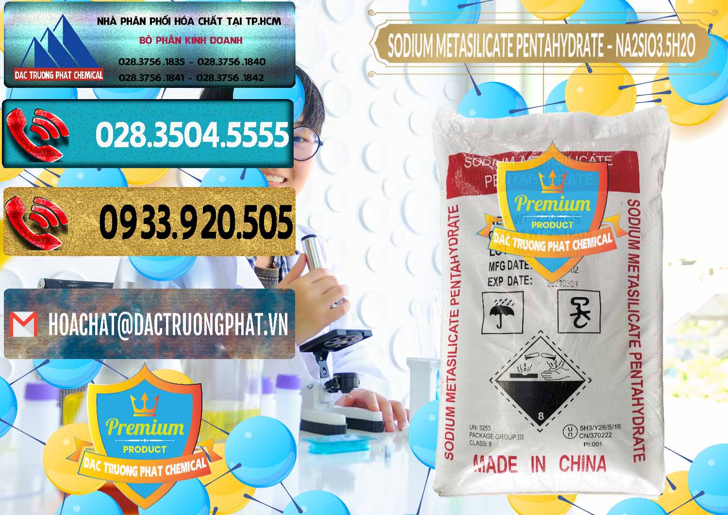 Phân phối - bán Sodium Metasilicate Pentahydrate – Silicate Bột Trung Quốc China - 0147 - Công ty bán - phân phối hóa chất tại TP.HCM - hoachatdetnhuom.com