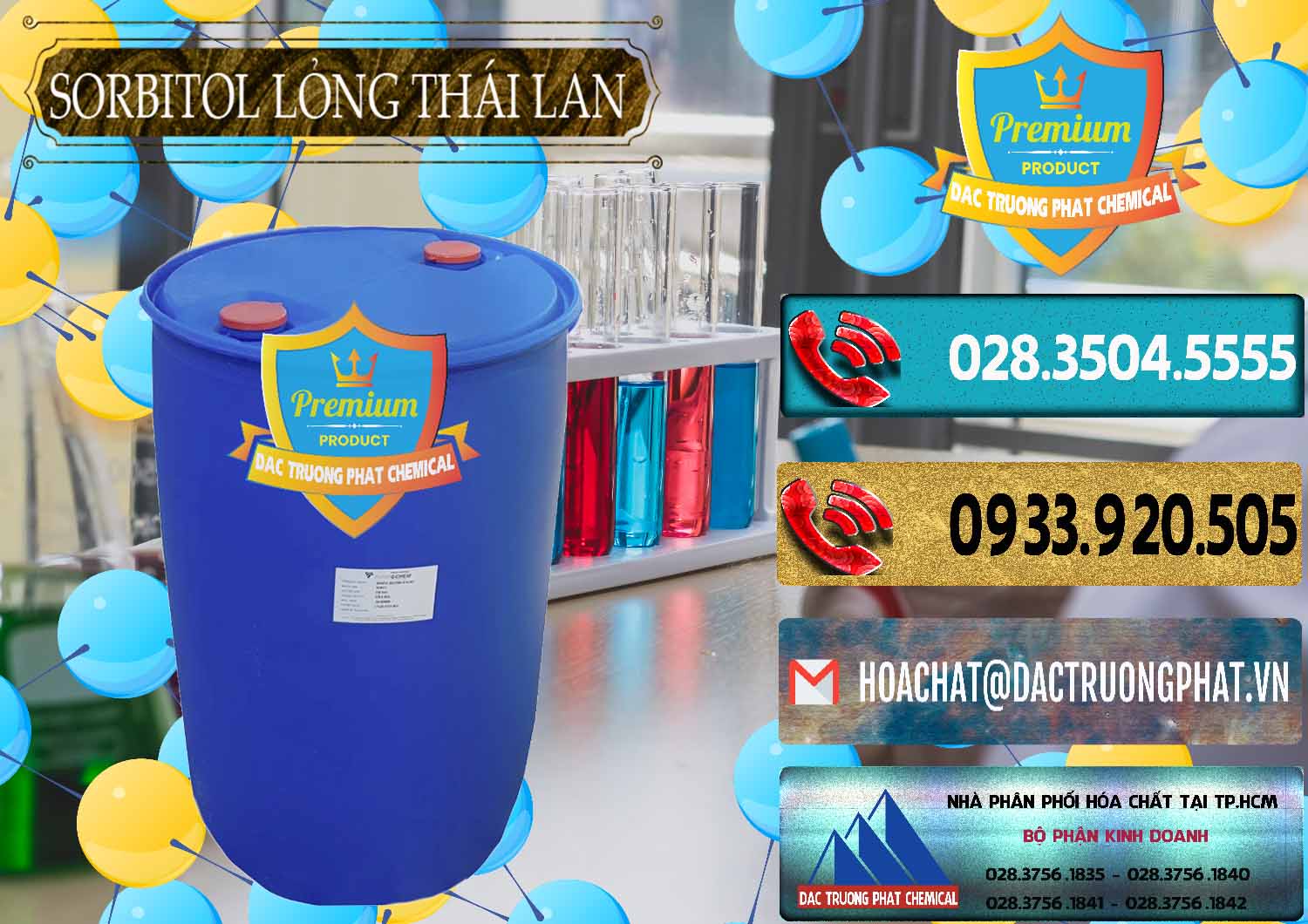 Cty nhập khẩu _ bán Sorbitol - C6H14O6 Lỏng 70% Food Grade Thái Lan Thailand - 0341 - Cty chuyên cung cấp ( kinh doanh ) hóa chất tại TP.HCM - hoachatdetnhuom.com