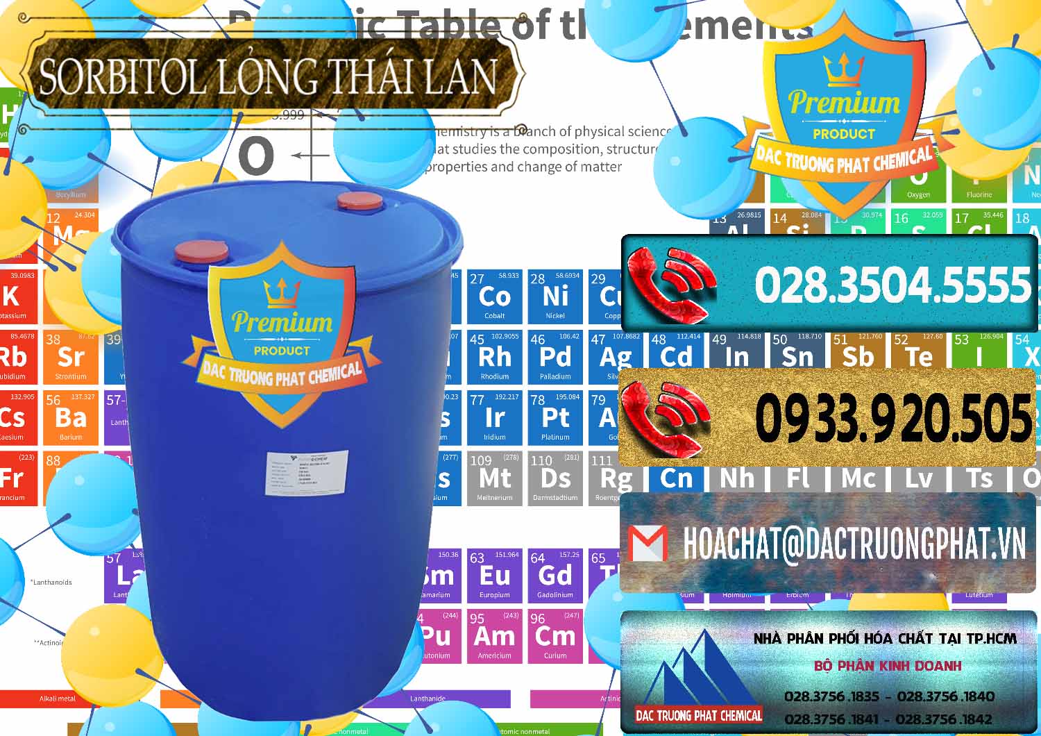 Chuyên cung cấp & bán Sorbitol - C6H14O6 Lỏng 70% Food Grade Thái Lan Thailand - 0341 - Cty chuyên phân phối - bán hóa chất tại TP.HCM - hoachatdetnhuom.com