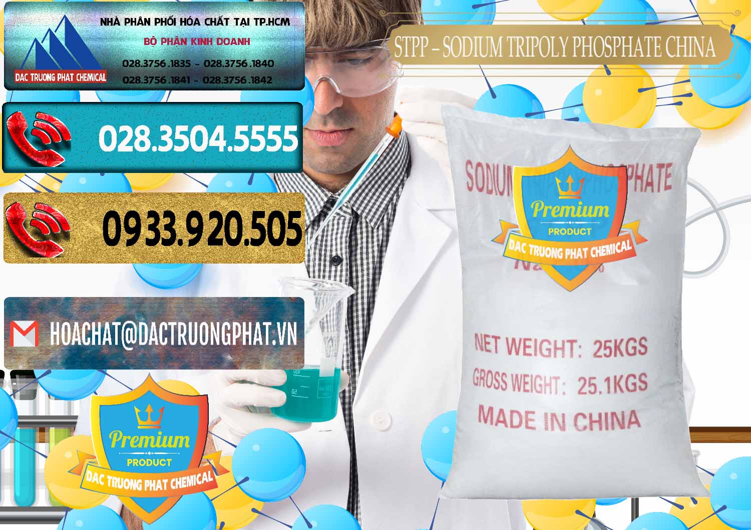 Đơn vị kinh doanh ( bán ) Sodium Tripoly Phosphate - STPP 96% Chữ Đỏ Trung Quốc China - 0155 - Cung cấp ( phân phối ) hóa chất tại TP.HCM - hoachatdetnhuom.com