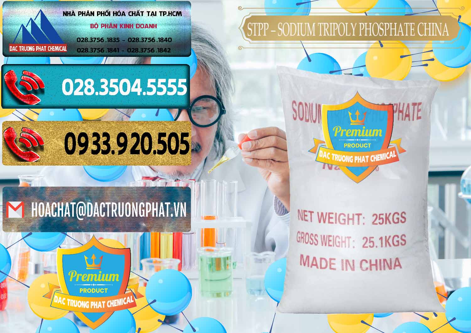 Cty nhập khẩu _ bán Sodium Tripoly Phosphate - STPP 96% Chữ Đỏ Trung Quốc China - 0155 - Cty phân phối _ nhập khẩu hóa chất tại TP.HCM - hoachatdetnhuom.com