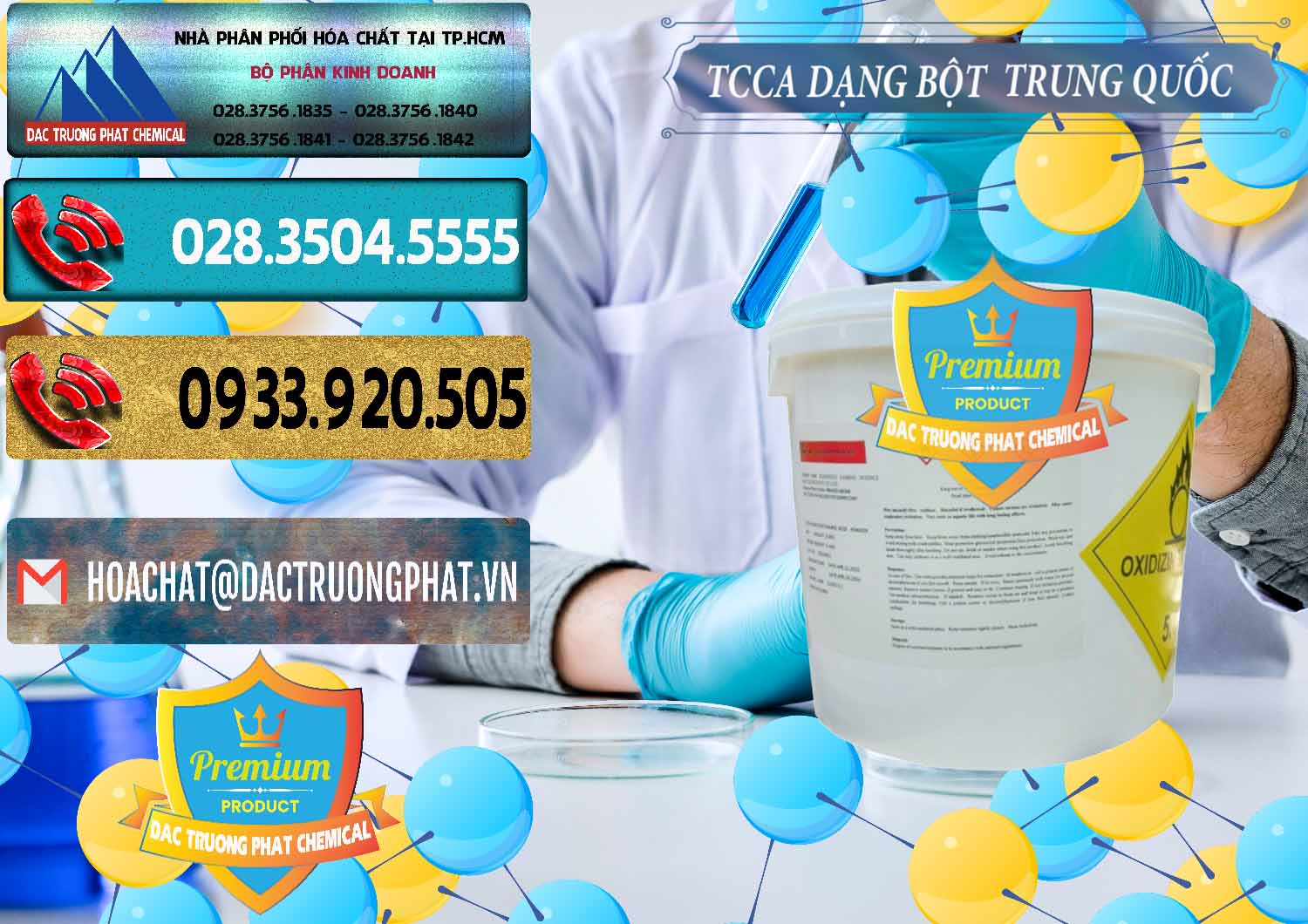 Cty chuyên nhập khẩu _ bán TCCA - Acid Trichloroisocyanuric Dạng Bột Thùng 5kg Trung Quốc China - 0378 - Công ty cung cấp & kinh doanh hóa chất tại TP.HCM - hoachatdetnhuom.com