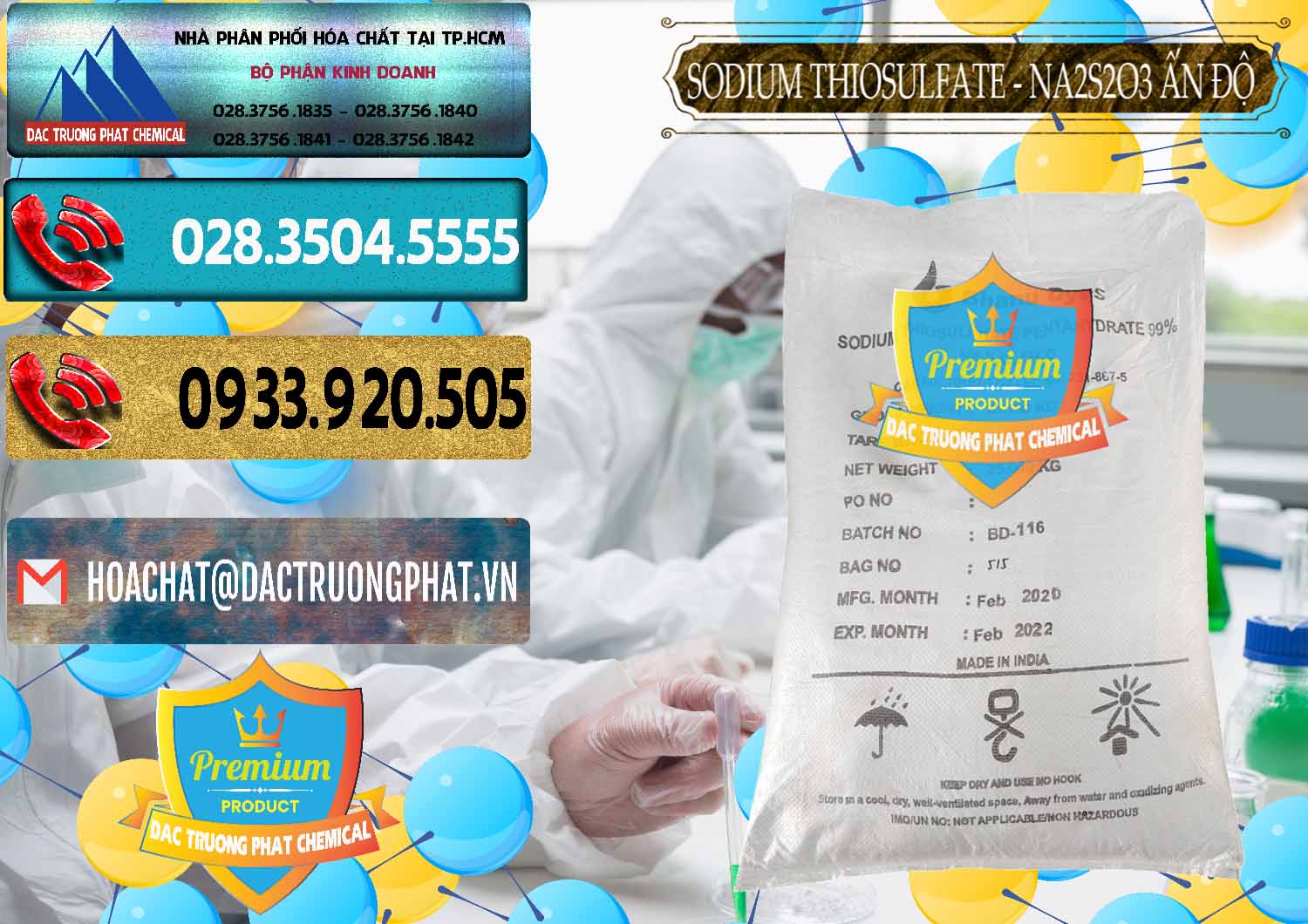 Cty chuyên bán ( phân phối ) Sodium Thiosulfate - NA2S2O3 Ấn Độ India Bhanu Dyes - 0202 - Công ty chuyên kinh doanh & phân phối hóa chất tại TP.HCM - hoachatdetnhuom.com