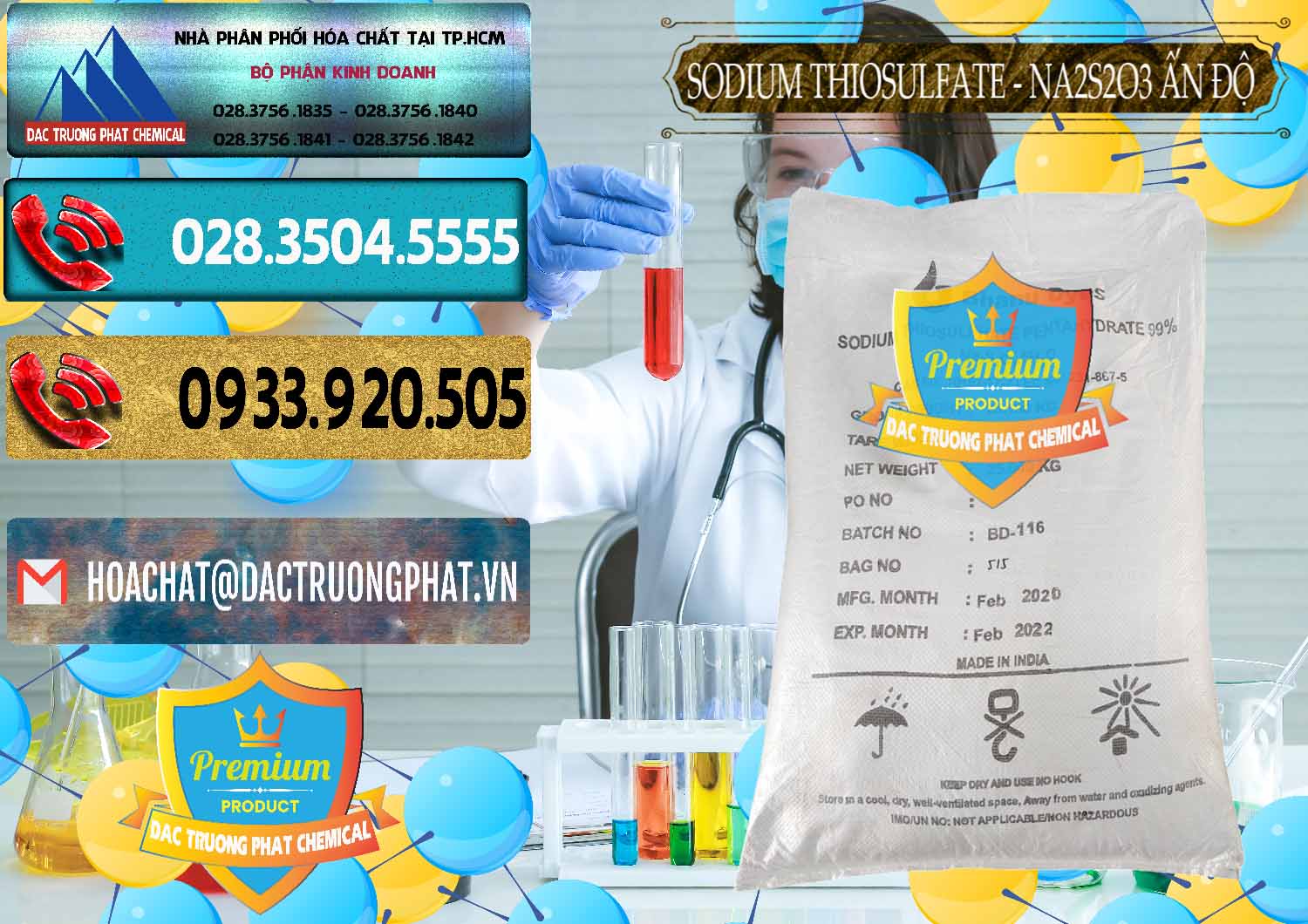 Phân phối và bán Sodium Thiosulfate - NA2S2O3 Ấn Độ India Bhanu Dyes - 0202 - Nhà phân phối ( nhập khẩu ) hóa chất tại TP.HCM - hoachatdetnhuom.com