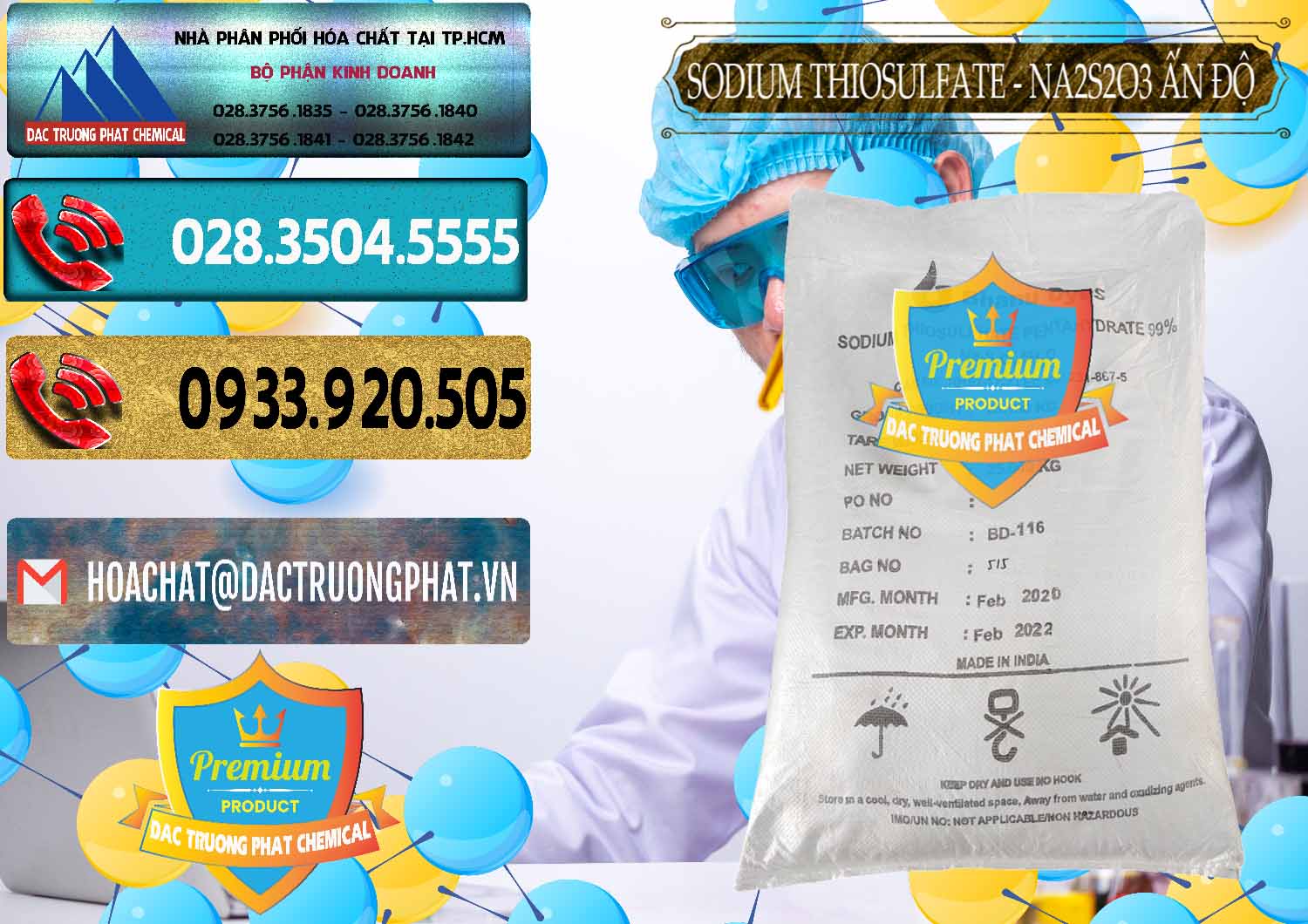 Cty chuyên cung cấp & bán Sodium Thiosulfate - NA2S2O3 Ấn Độ India Bhanu Dyes - 0202 - Cty chuyên cung ứng _ phân phối hóa chất tại TP.HCM - hoachatdetnhuom.com