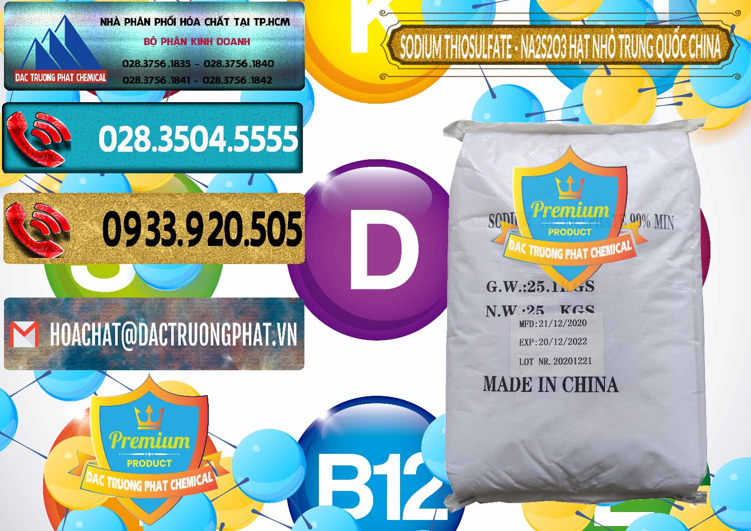 Cty nhập khẩu - bán Sodium Thiosulfate - NA2S2O3 Hạt Nhỏ Trung Quốc China - 0204 - Cty cung cấp ( bán ) hóa chất tại TP.HCM - hoachatdetnhuom.com