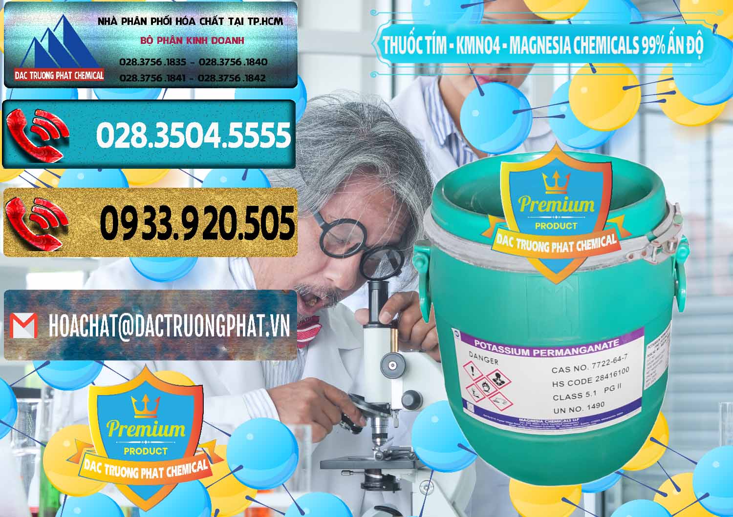Cung ứng ( bán ) Thuốc Tím - KMNO4 Magnesia Chemicals 99% Ấn Độ India - 0251 - Chuyên phân phối - bán hóa chất tại TP.HCM - hoachatdetnhuom.com