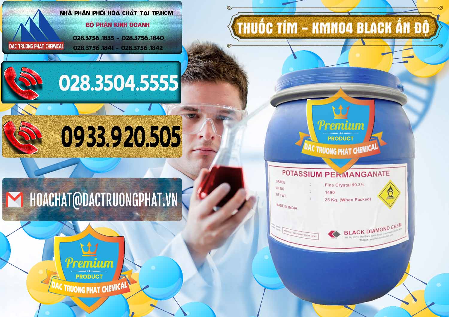 Công ty chuyên cung cấp ( bán ) Thuốc Tím - KMNO4 Black Diamond Ấn Độ India - 0414 - Nơi chuyên bán ( phân phối ) hóa chất tại TP.HCM - hoachatdetnhuom.com