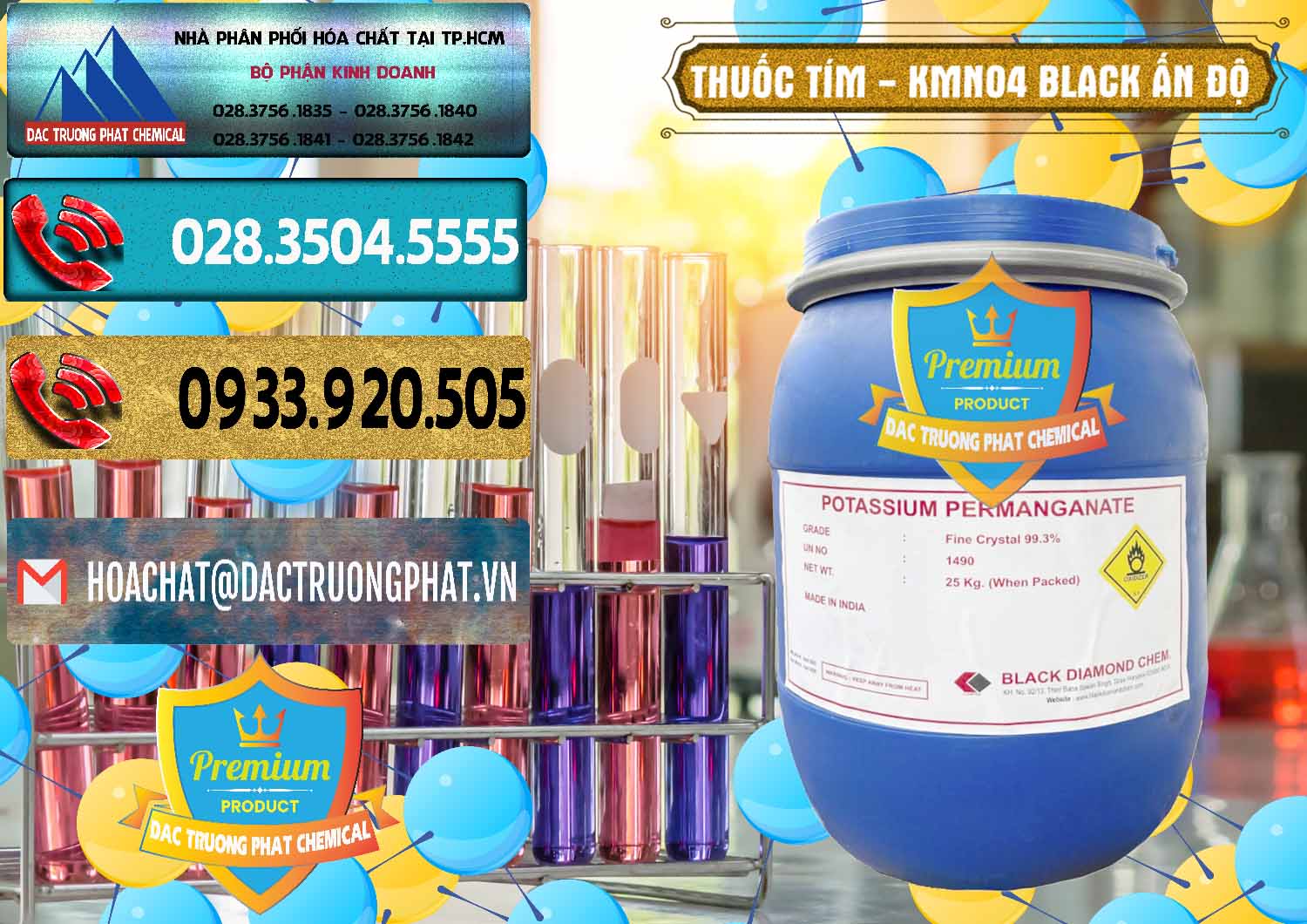 Chuyên kinh doanh _ bán Thuốc Tím - KMNO4 Black Diamond Ấn Độ India - 0414 - Công ty chuyên cung cấp _ nhập khẩu hóa chất tại TP.HCM - hoachatdetnhuom.com