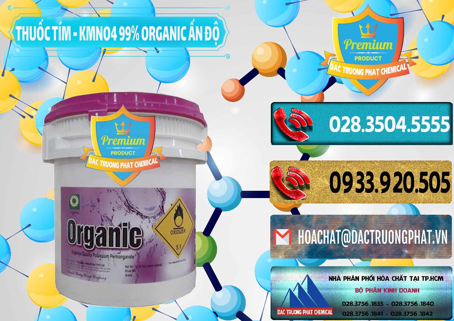Nơi chuyên phân phối & bán Thuốc Tím - KMNO4 99% Organic Ấn Độ India - 0216 - Nhà nhập khẩu - cung cấp hóa chất tại TP.HCM - hoachatdetnhuom.com