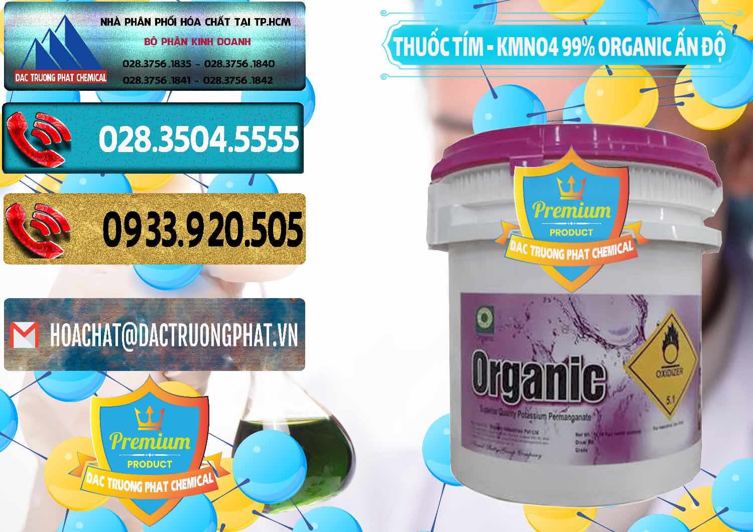 Đơn vị chuyên bán ( cung cấp ) Thuốc Tím - KMNO4 99% Organic Ấn Độ India - 0216 - Công ty chuyên nhập khẩu _ cung cấp hóa chất tại TP.HCM - hoachatdetnhuom.com