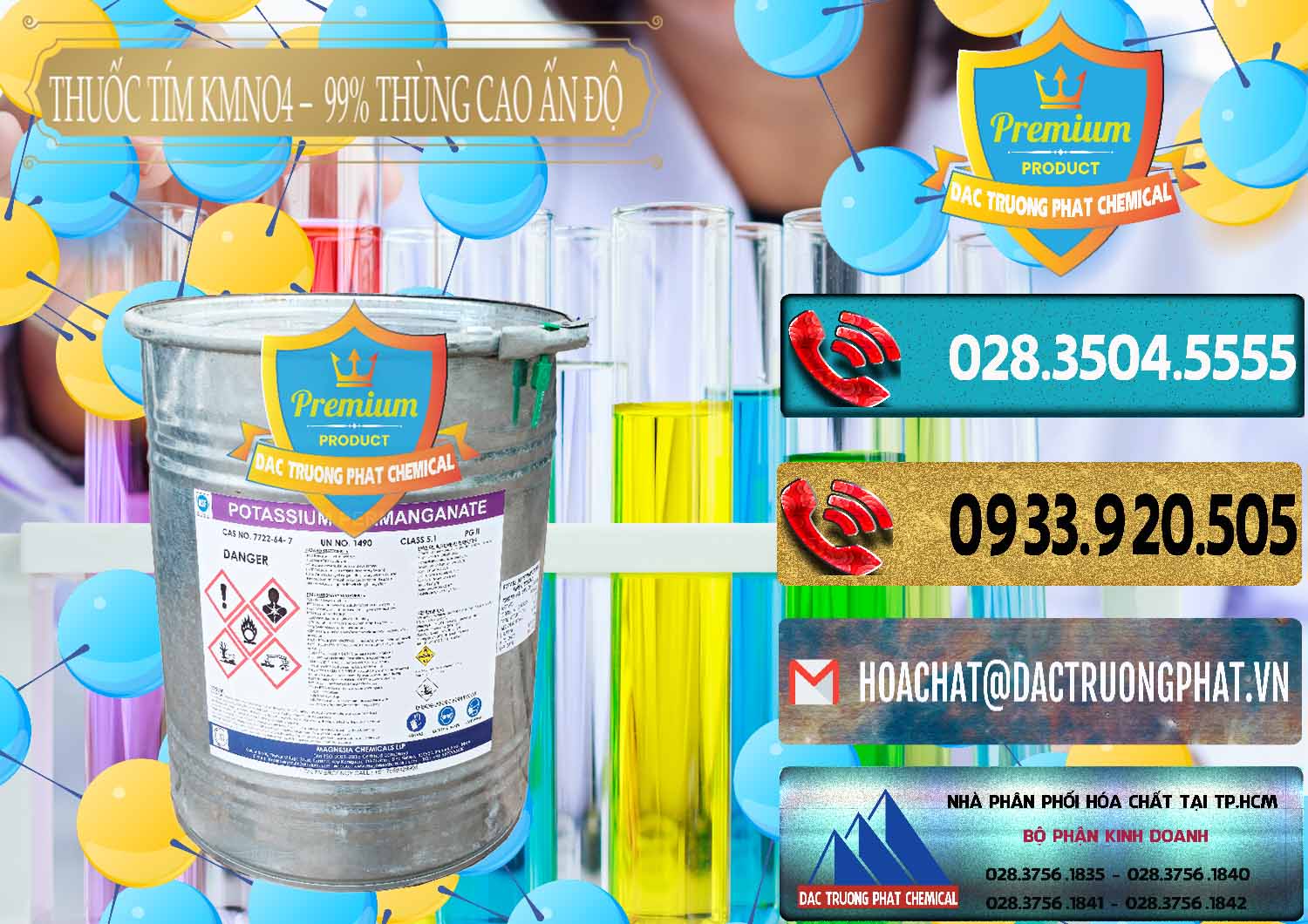 Nơi bán _ cung cấp Thuốc Tím - KMNO4 Thùng Cao 99% Magnesia Chemicals Ấn Độ India - 0164 - Chuyên kinh doanh & phân phối hóa chất tại TP.HCM - hoachatdetnhuom.com