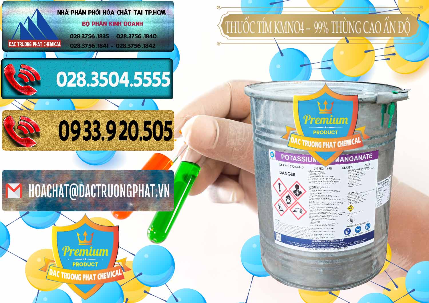 Nơi cung cấp - bán Thuốc Tím - KMNO4 Thùng Cao 99% Magnesia Chemicals Ấn Độ India - 0164 - Nhà cung cấp & phân phối hóa chất tại TP.HCM - hoachatdetnhuom.com