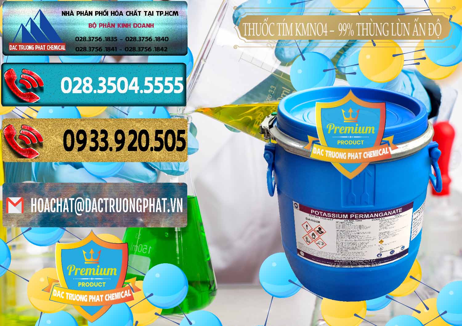 Công ty chuyên bán _ cung cấp Thuốc Tím - KMNO4 Thùng Lùn 99% Magnesia Chemicals Ấn Độ India - 0165 - Chuyên phân phối ( cung cấp ) hóa chất tại TP.HCM - hoachatdetnhuom.com