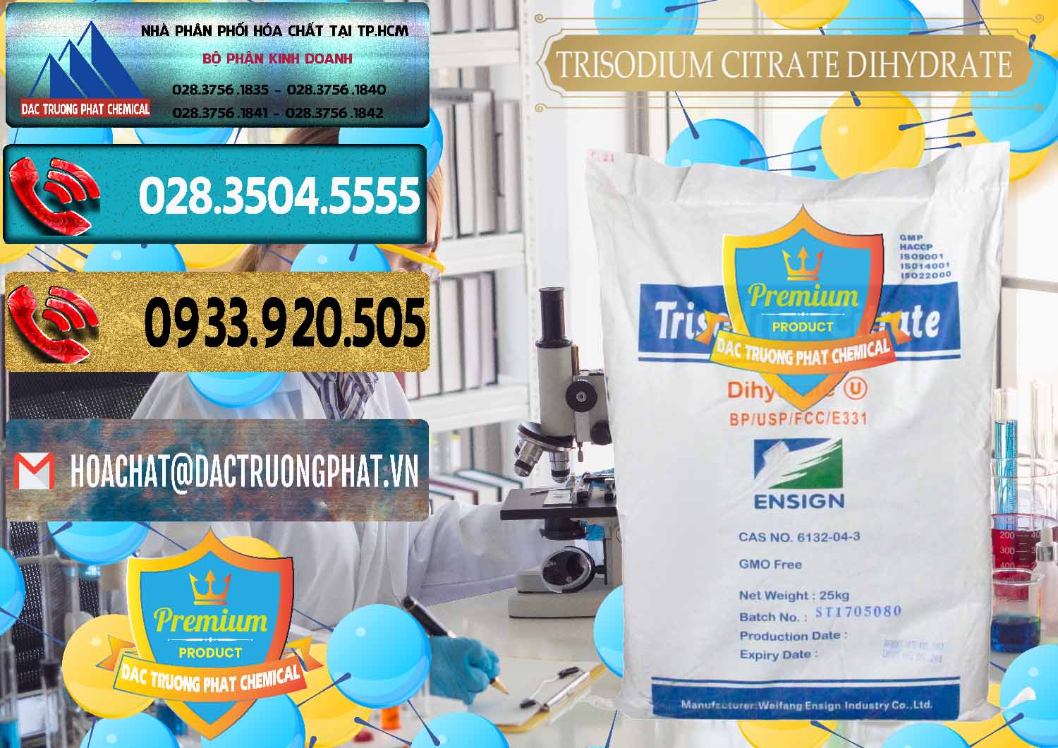 Chuyên nhập khẩu & bán Trisodium Citrate Dihydrate - Na3C6H5O7 Weifang Trung Quốc China - 0324 - Nhà cung cấp và bán hóa chất tại TP.HCM - hoachatdetnhuom.com