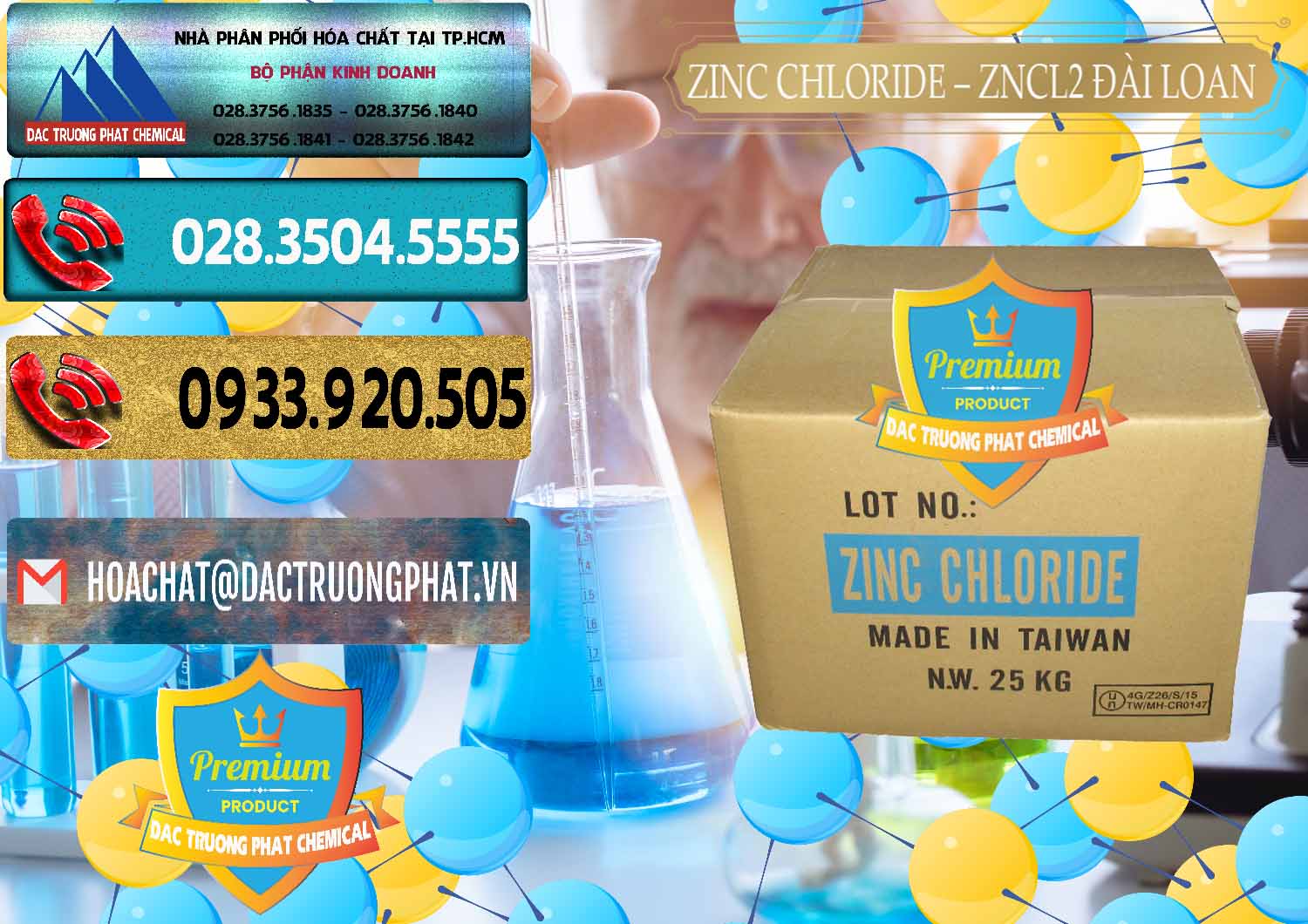 Đơn vị chuyên bán & phân phối Zinc Chloride - ZNCL2 96% Đài Loan Taiwan - 0178 - Cty phân phối và bán hóa chất tại TP.HCM - hoachatdetnhuom.com