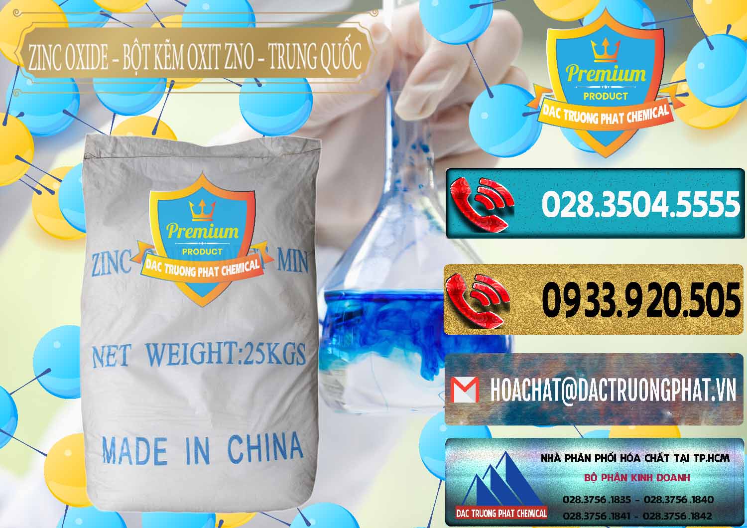 Công ty chuyên bán & cung ứng Zinc Oxide - Bột Kẽm Oxit ZNO Trung Quốc China - 0182 - Cty cung ứng - phân phối hóa chất tại TP.HCM - hoachatdetnhuom.com