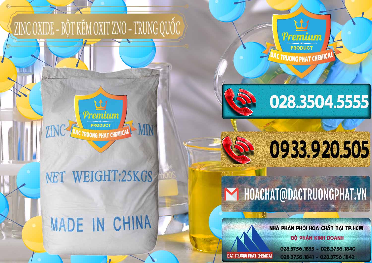 Công ty chuyên cung ứng & bán Zinc Oxide - Bột Kẽm Oxit ZNO Trung Quốc China - 0182 - Cty bán và cung cấp hóa chất tại TP.HCM - hoachatdetnhuom.com