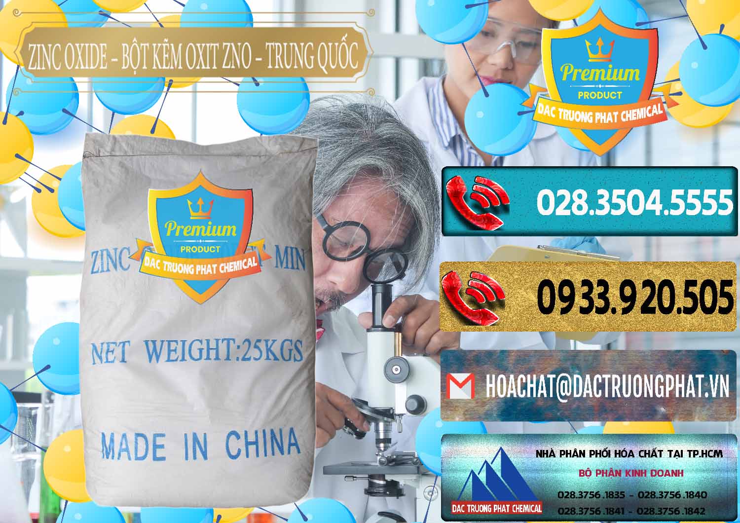 Công ty bán và cung ứng Zinc Oxide - Bột Kẽm Oxit ZNO Trung Quốc China - 0182 - Nhà nhập khẩu & cung cấp hóa chất tại TP.HCM - hoachatdetnhuom.com