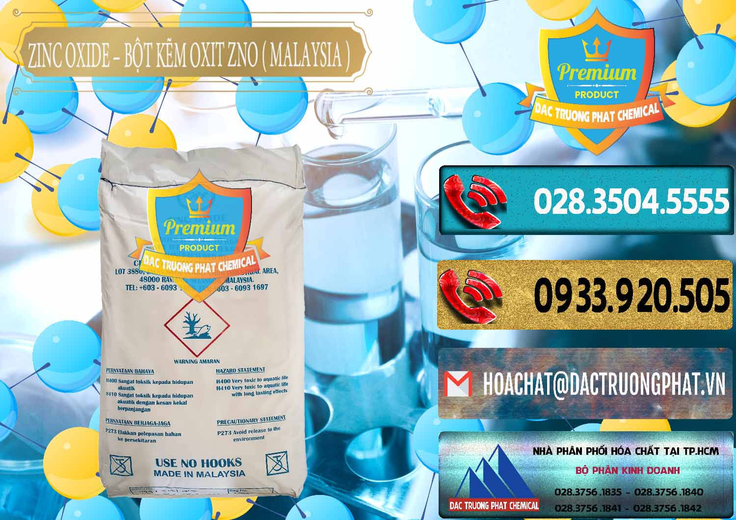 Bán - phân phối Zinc Oxide - Bột Kẽm Oxit ZNO Malaysia - 0179 - Đơn vị chuyên phân phối _ cung ứng hóa chất tại TP.HCM - hoachatdetnhuom.com