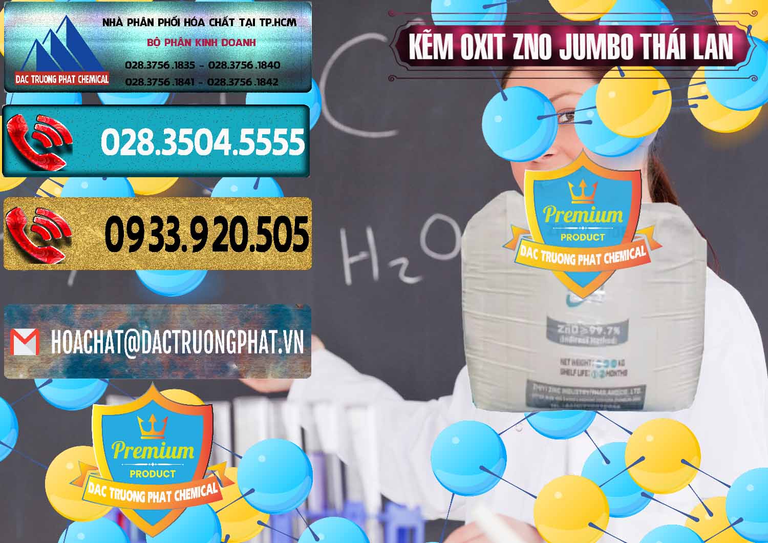 Cty bán _ cung cấp Zinc Oxide - Bột Kẽm Oxit ZNO Jumbo Bành Thái Lan Thailand - 0370 - Chuyên nhập khẩu và cung cấp hóa chất tại TP.HCM - hoachatdetnhuom.com