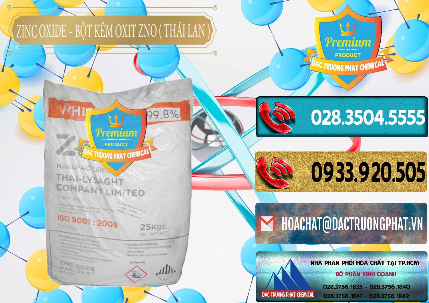 Bán ( phân phối ) Zinc Oxide - Bột Kẽm Oxit ZNO Thái Lan Thailand - 0181 - Công ty chuyên bán & cung cấp hóa chất tại TP.HCM - hoachatdetnhuom.com