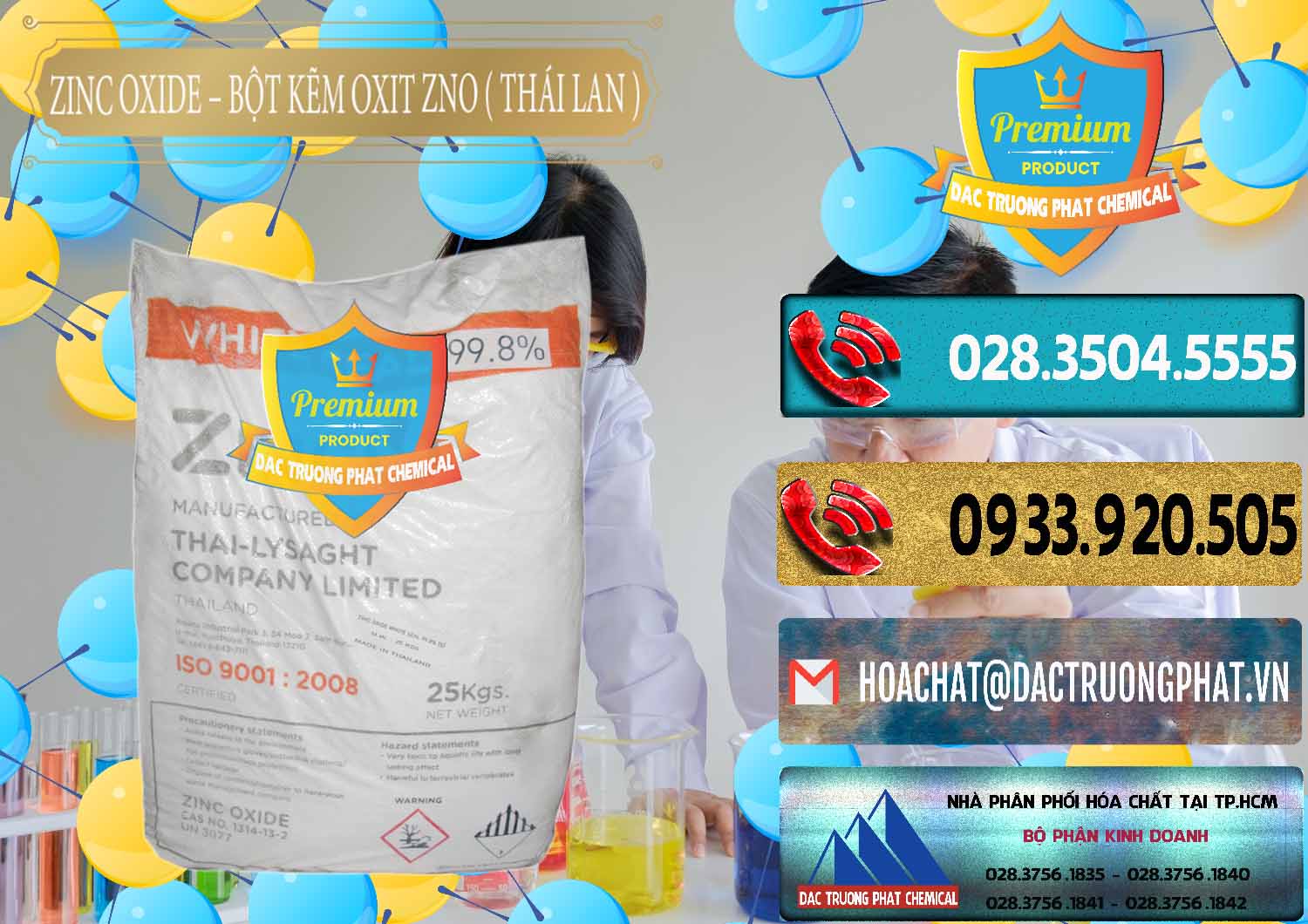 Chuyên cung cấp & bán Zinc Oxide - Bột Kẽm Oxit ZNO Thái Lan Thailand - 0181 - Đơn vị bán và cung cấp hóa chất tại TP.HCM - hoachatdetnhuom.com