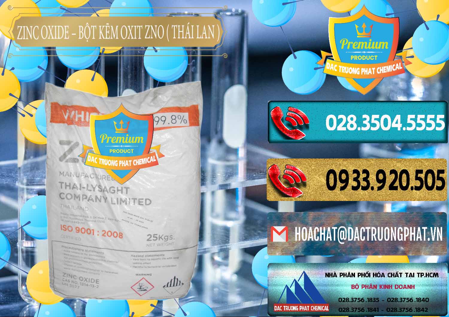 Nơi bán Zinc Oxide - Bột Kẽm Oxit ZNO Thái Lan Thailand - 0181 - Chuyên cung cấp - phân phối hóa chất tại TP.HCM - hoachatdetnhuom.com