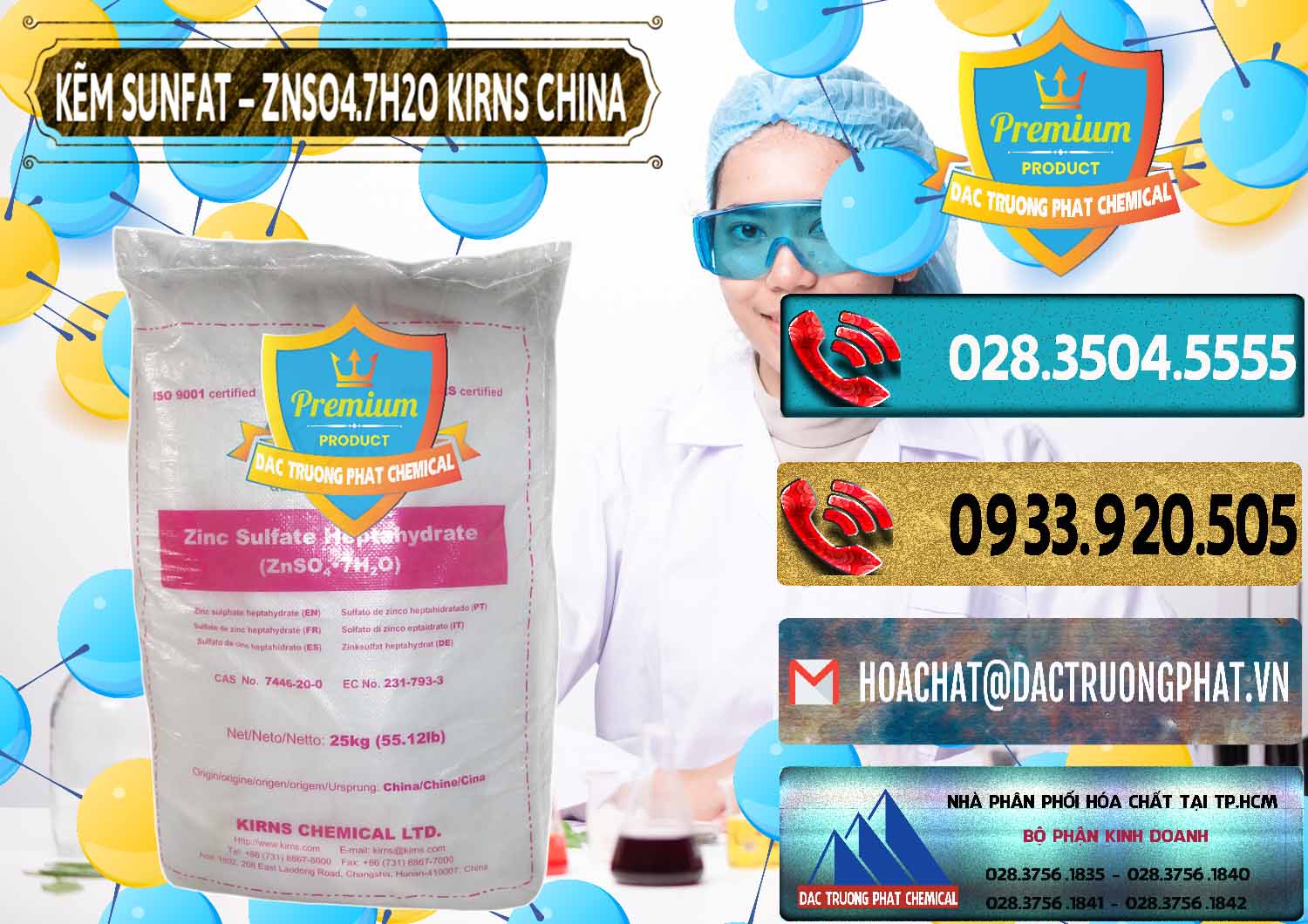 Nơi cung ứng và bán Kẽm Sunfat – ZNSO4.7H2O Kirns Trung Quốc China - 0089 - Chuyên phân phối và cung cấp hóa chất tại TP.HCM - hoachatdetnhuom.com