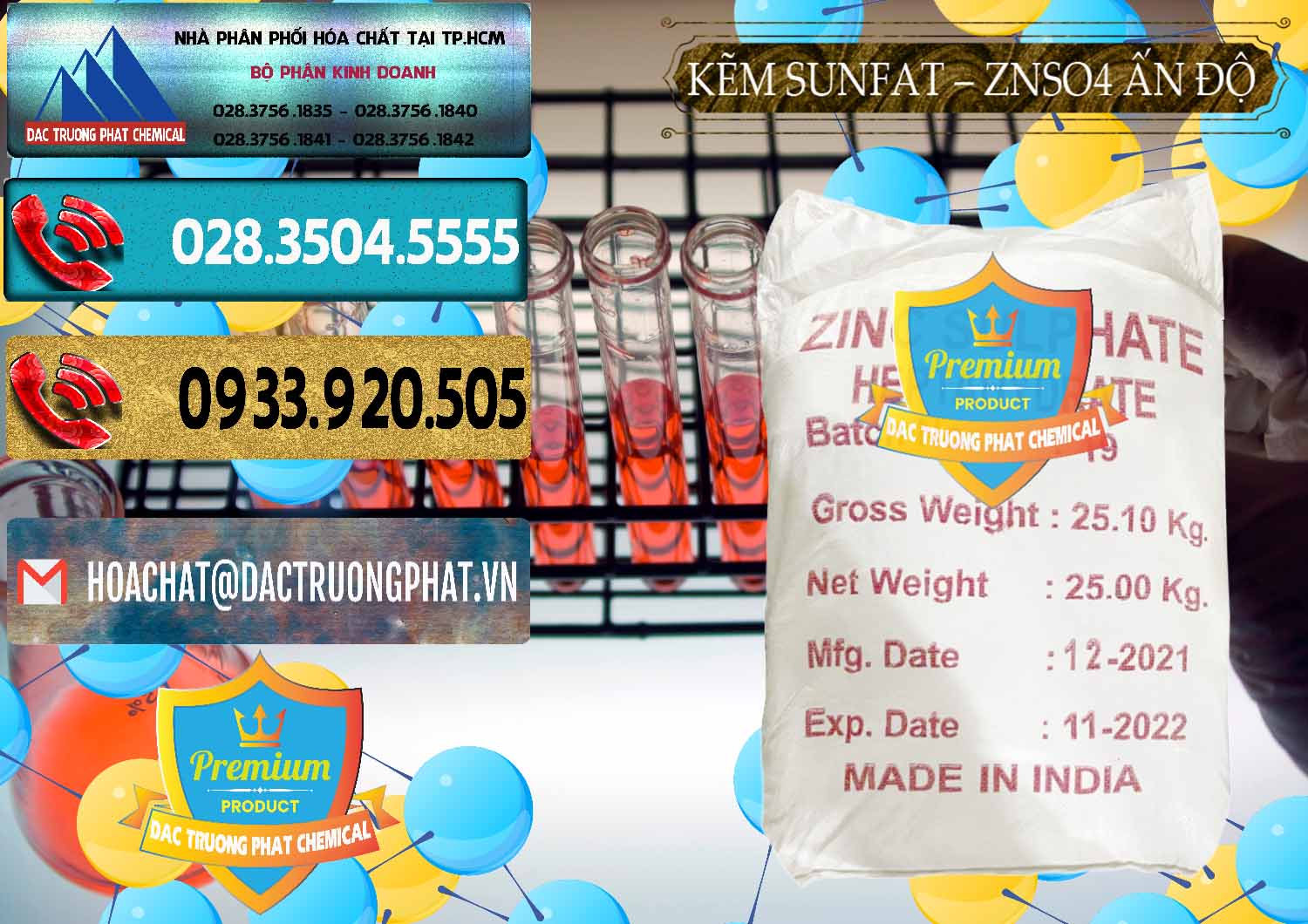 Bán & phân phối Kẽm Sunfat – ZNSO4.7H2O Ấn Độ India - 0417 - Chuyên cung cấp ( kinh doanh ) hóa chất tại TP.HCM - hoachatdetnhuom.com