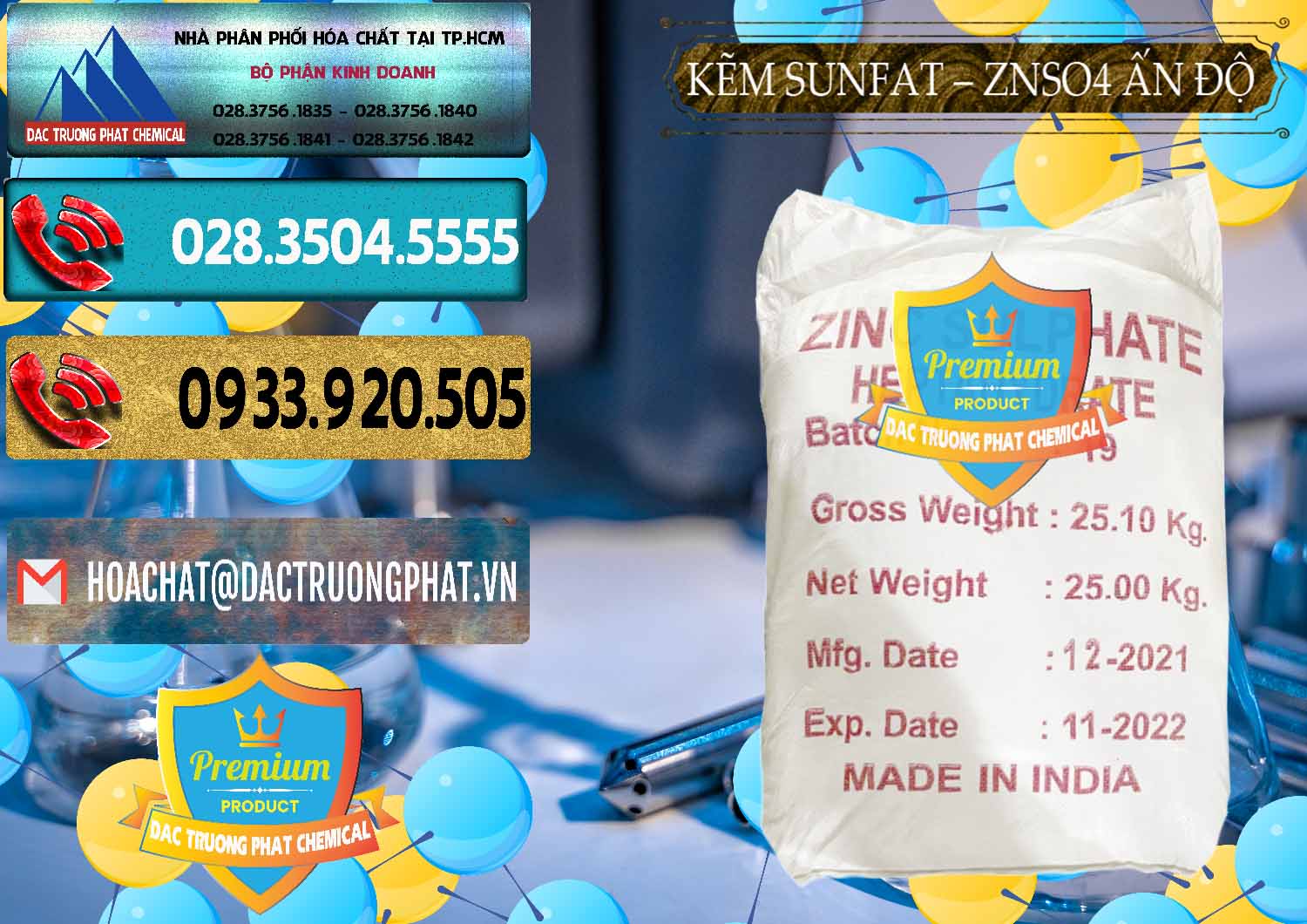 Cty bán và phân phối Kẽm Sunfat – ZNSO4.7H2O Ấn Độ India - 0417 - Đơn vị chuyên phân phối & cung ứng hóa chất tại TP.HCM - hoachatdetnhuom.com